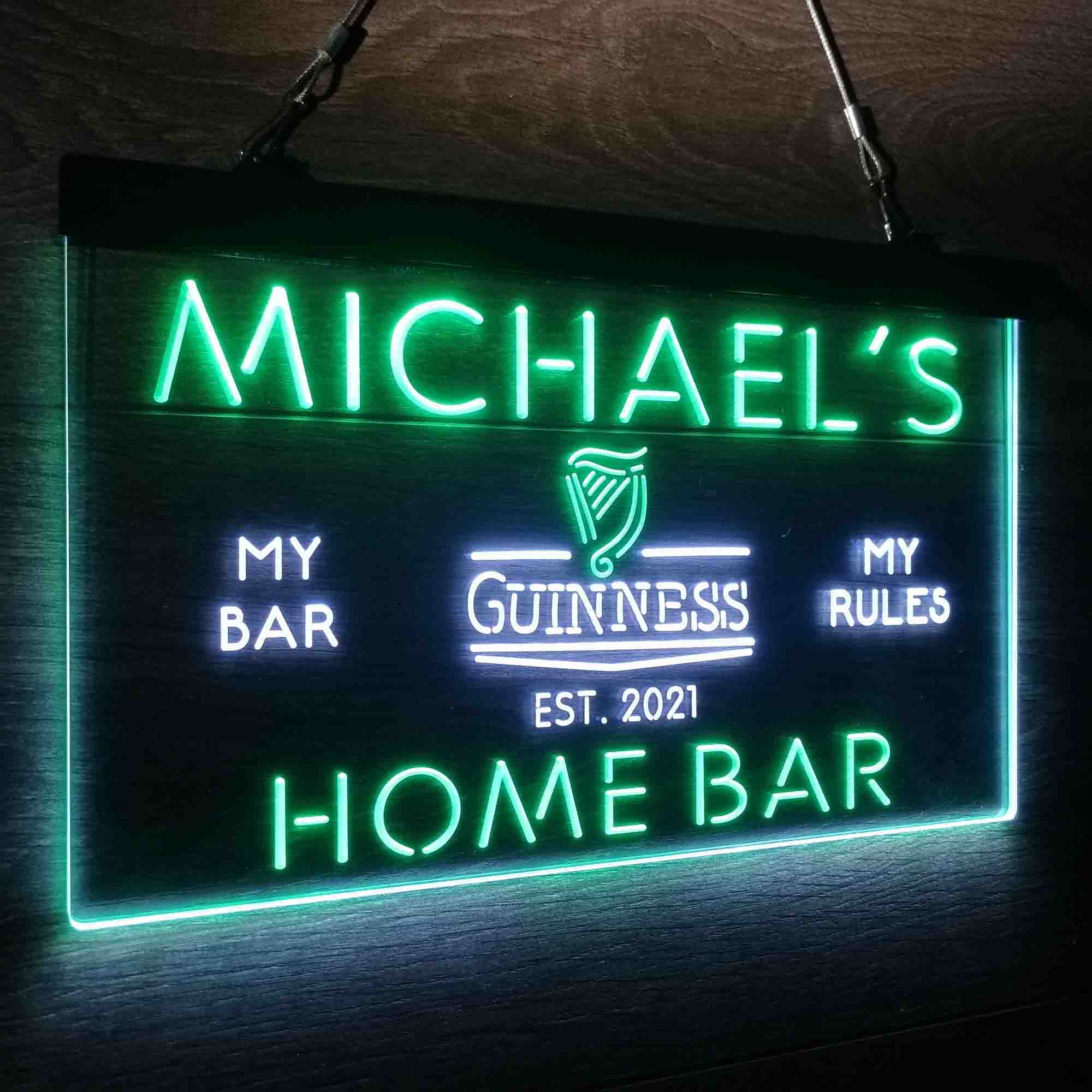 Personalized Guinness Classic Beer Bar Neon-Like LED Sign - Image 25