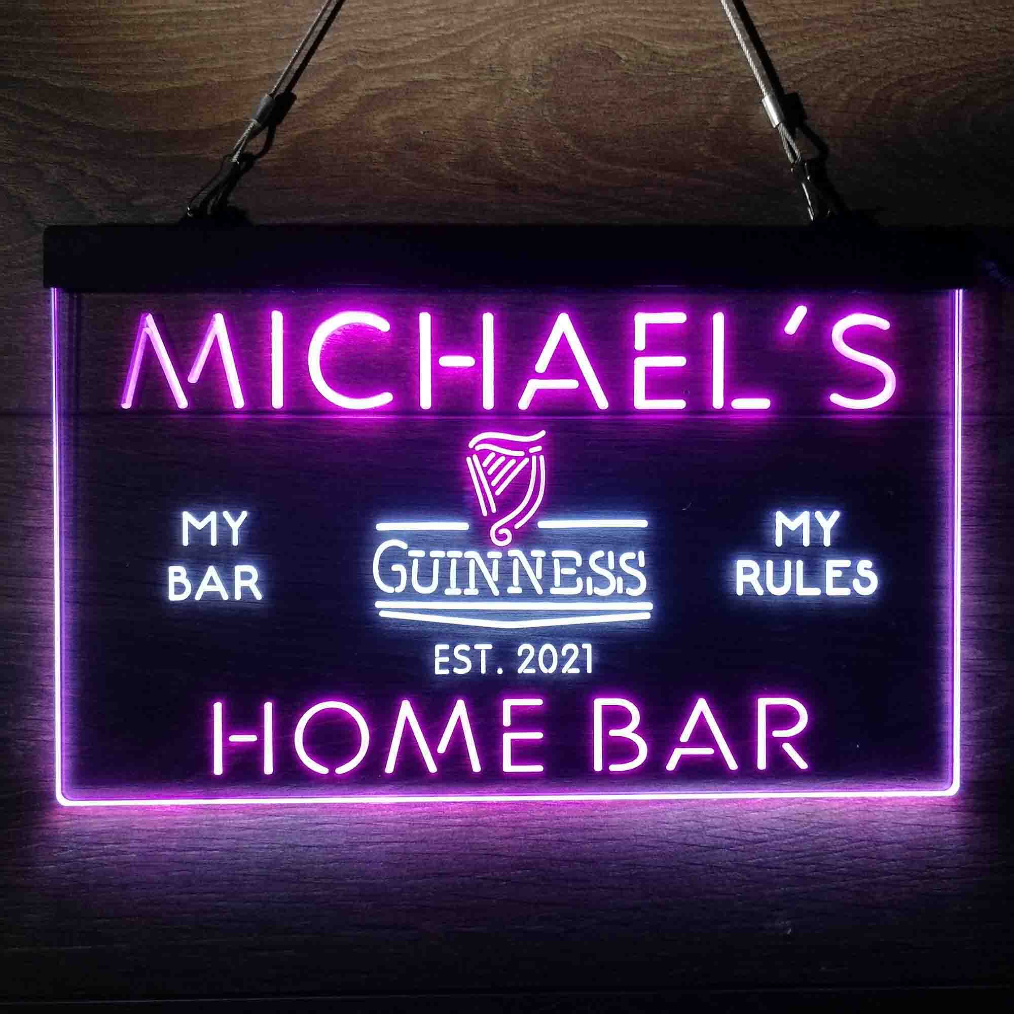 Personalized Guinness Classic Beer Bar Neon-Like LED Sign - Image 6