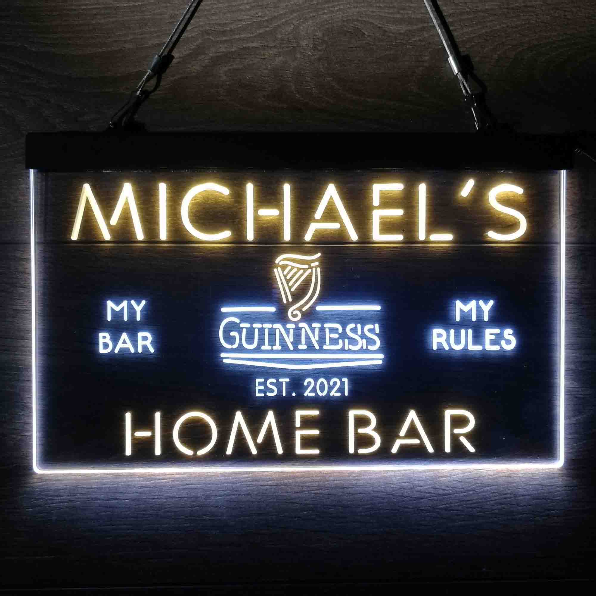 Personalized Guinness Classic Beer Bar Neon-Like LED Sign - Image 9