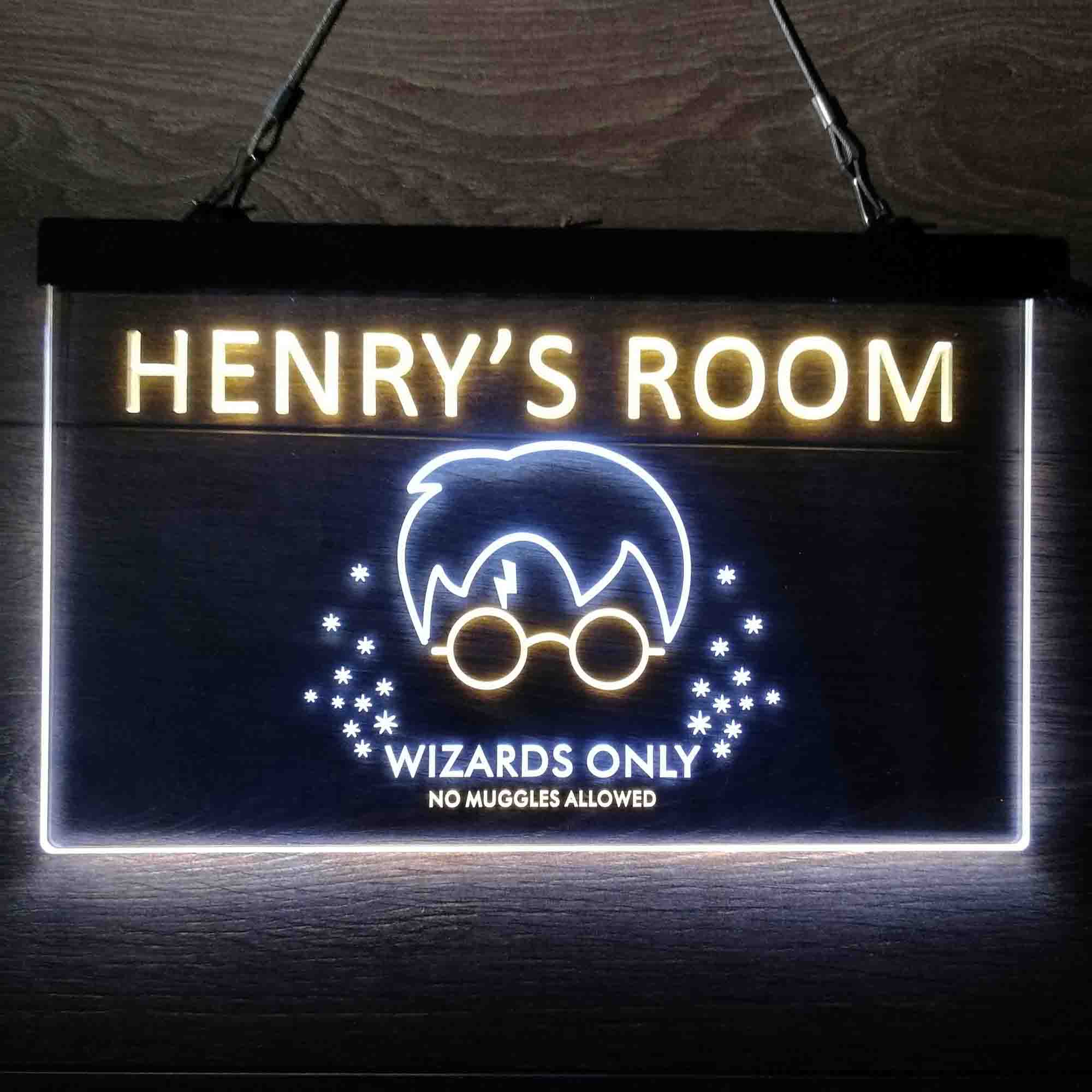 Personalized Harry Potter Wizards Only Neon LED Sign - Image 14