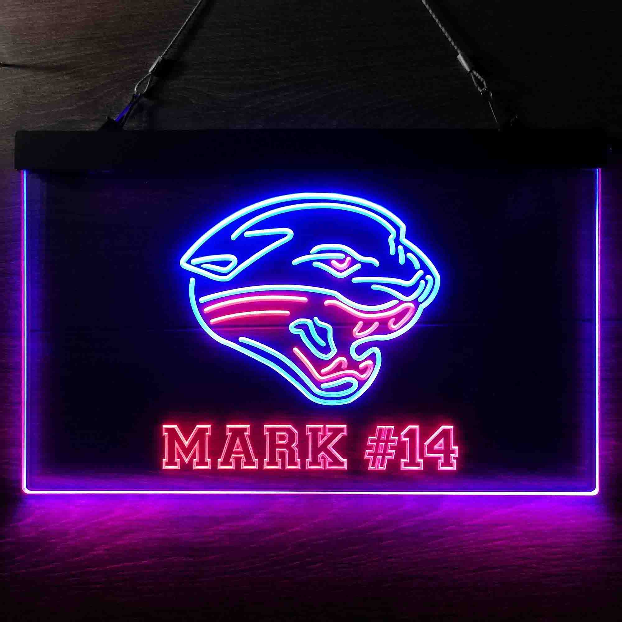 Personalized Jacksonville Jaguars Team Number Neon-Like LED Sign - Image 13