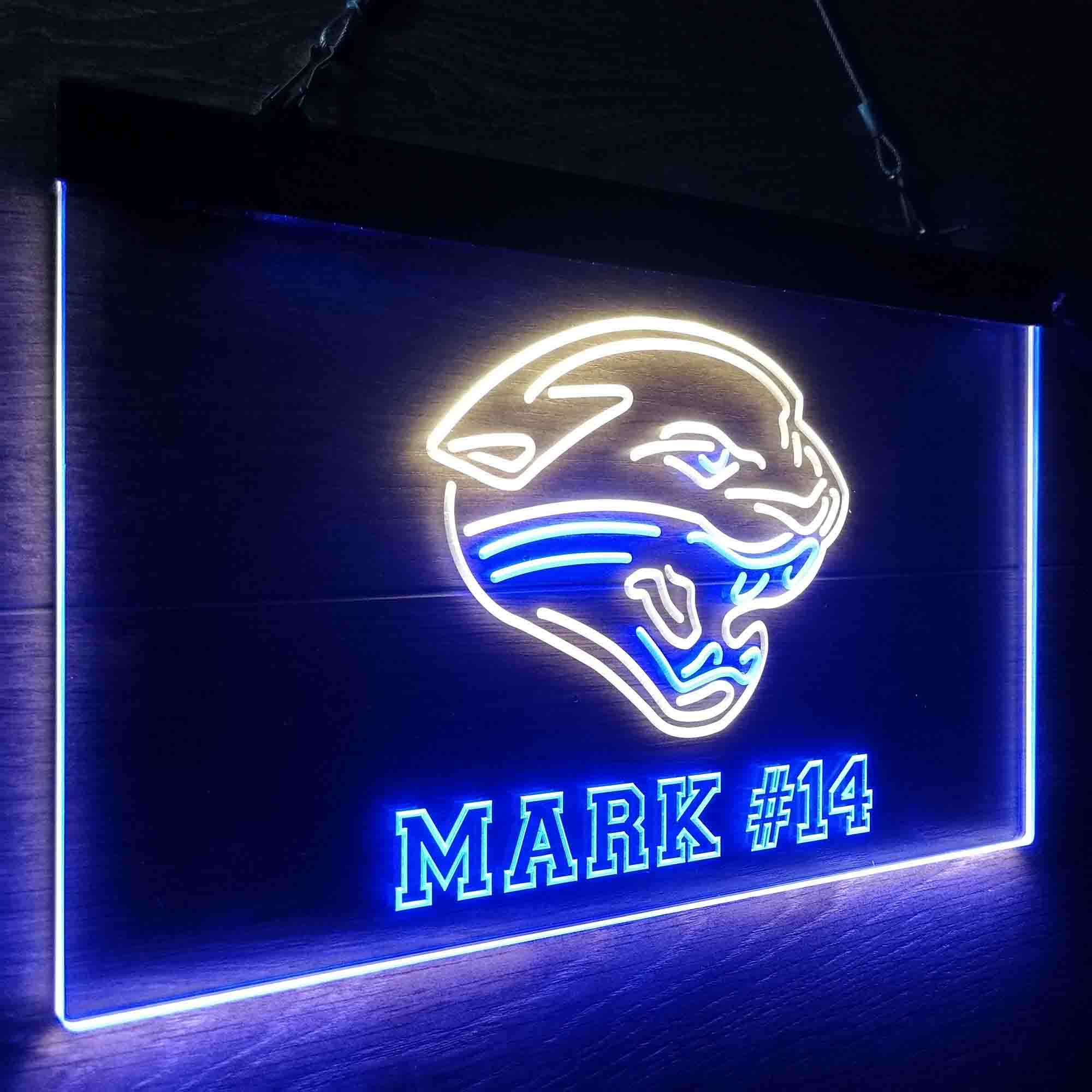 Personalized Jacksonville Jaguars Team Number Neon-Like LED Sign - Image 16