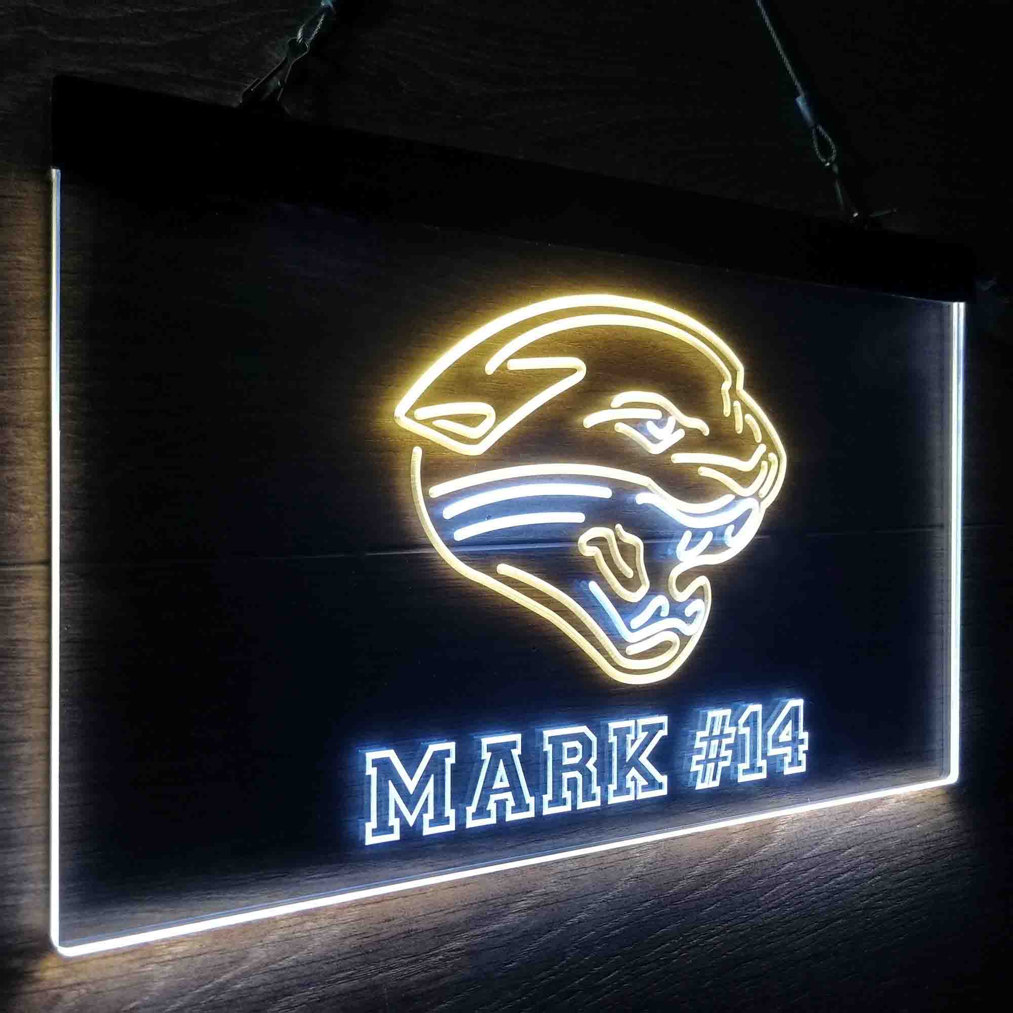 Personalized Jacksonville Jaguars Team Number Neon-Like LED Sign - Image 20