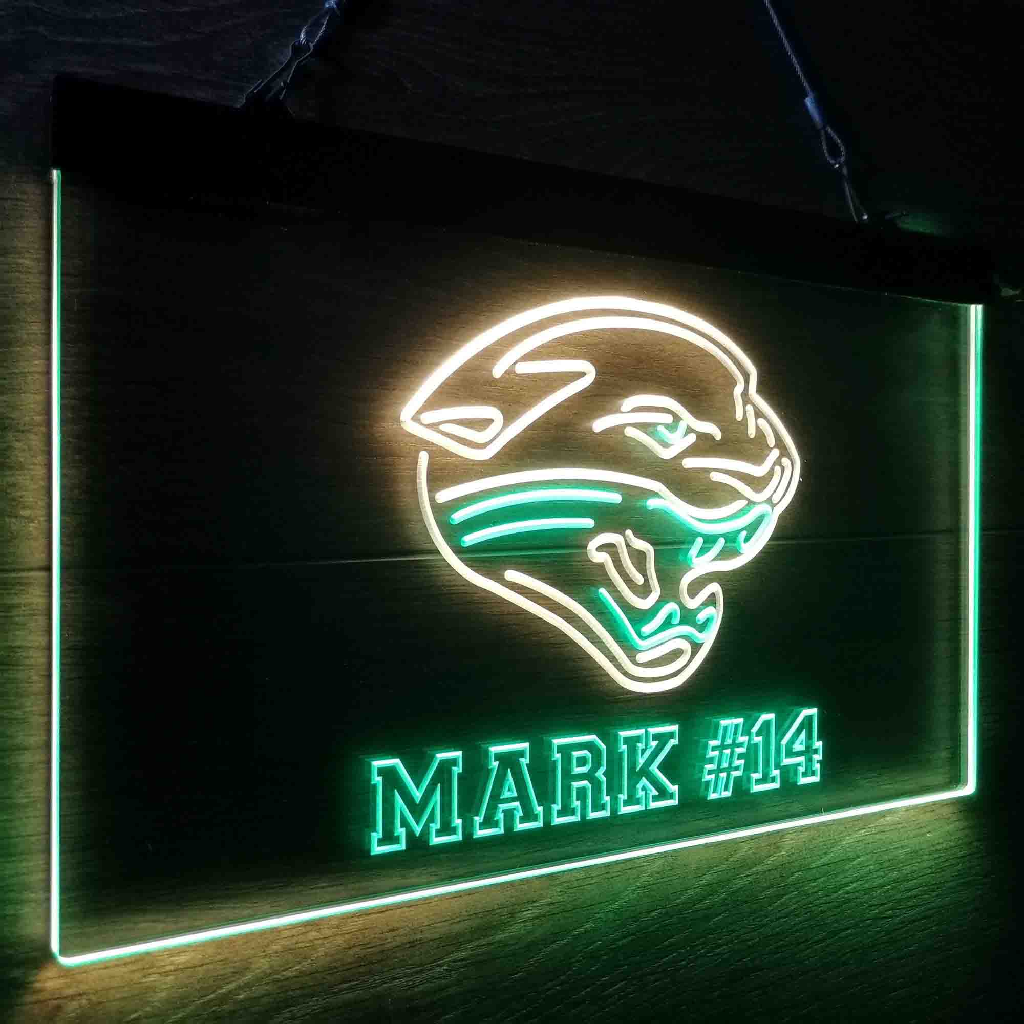 Personalized Jacksonville Jaguars Team Number Neon-Like LED Sign - Image 21