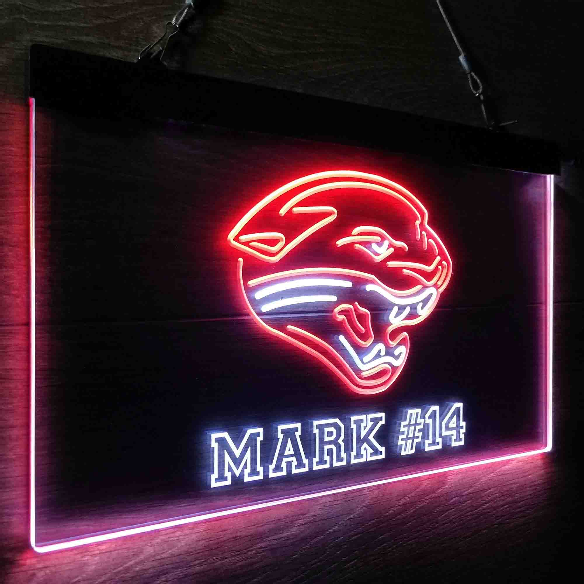 Personalized Jacksonville Jaguars Team Number Neon-Like LED Sign - Image 22