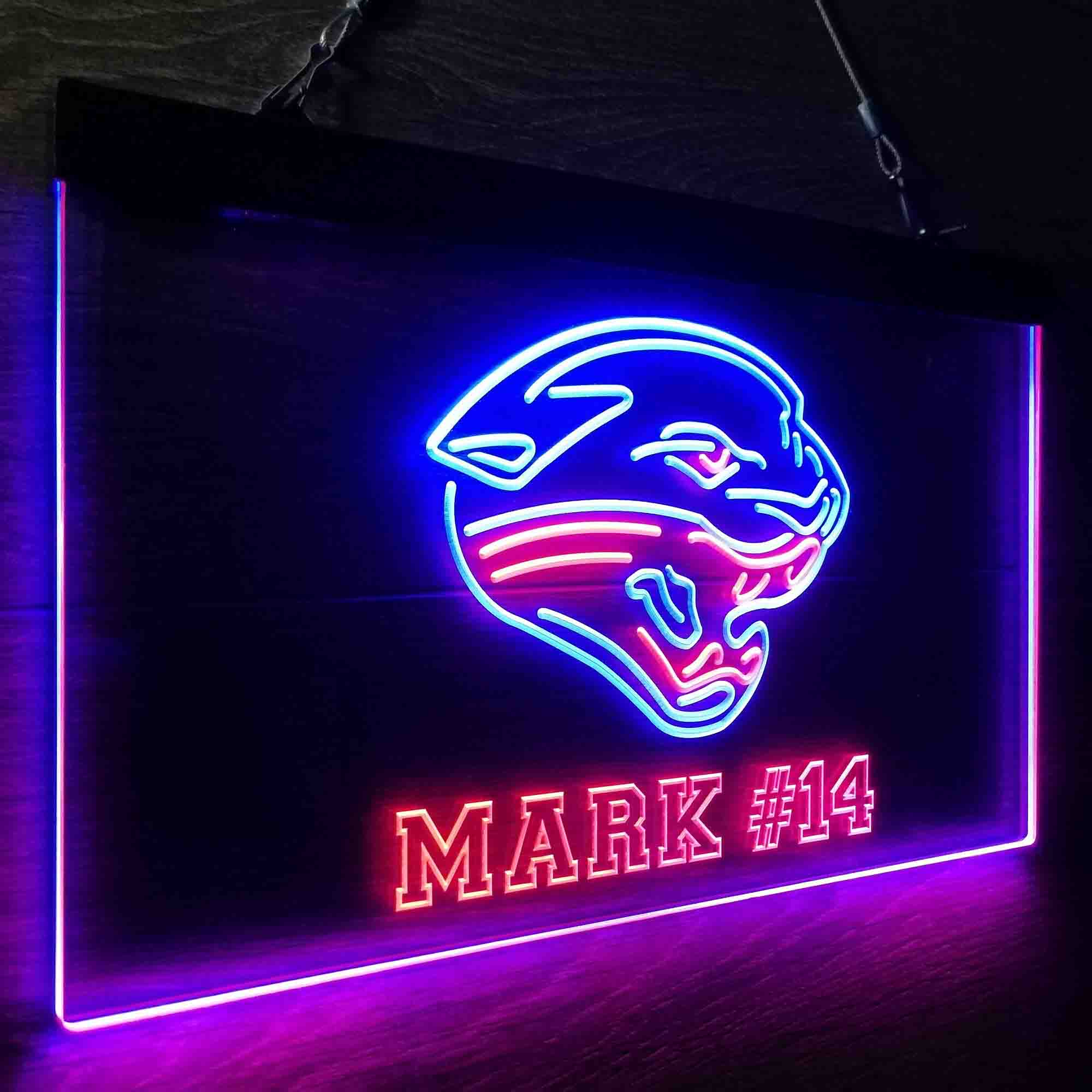 Personalized Jacksonville Jaguars Team Number Neon-Like LED Sign - Image 26
