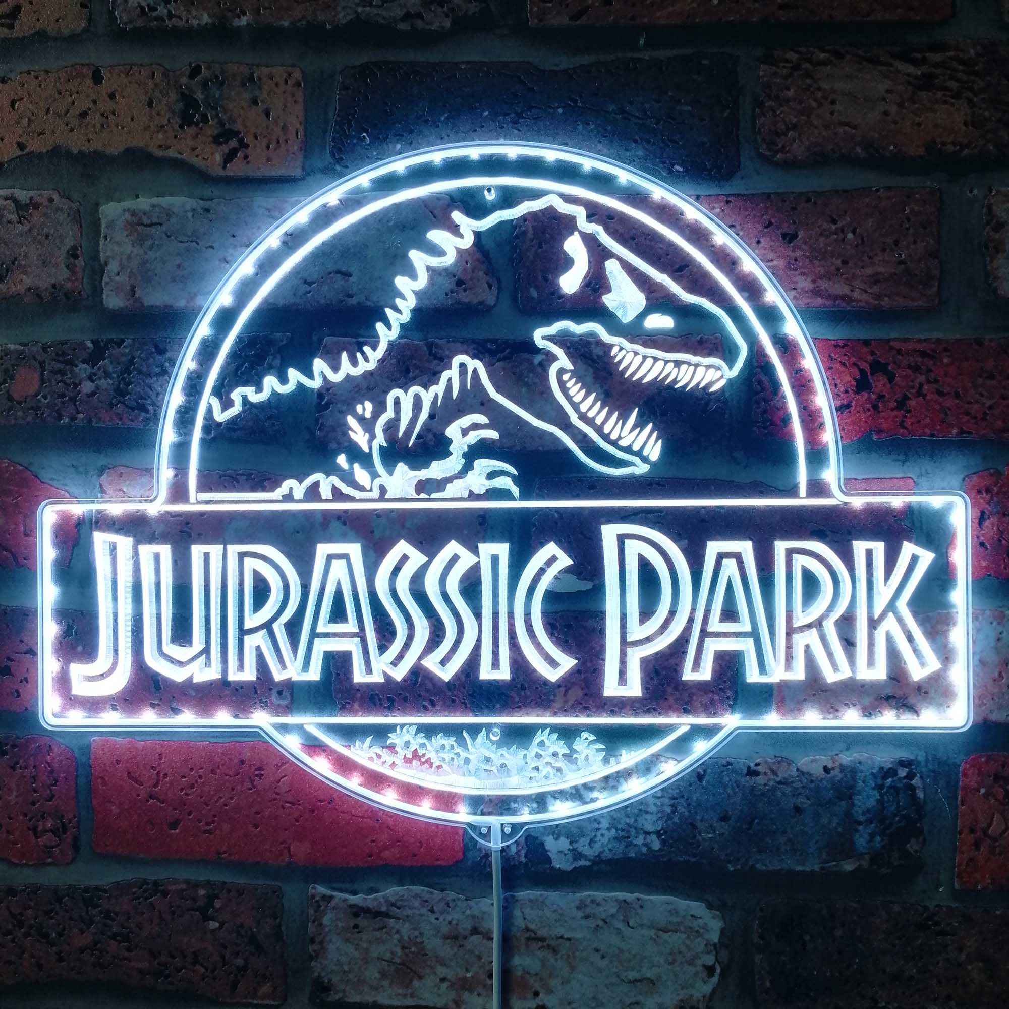 Personalized Jurassic Park Name Neon LED Sign with Dynamic RGB Colors - Image 5