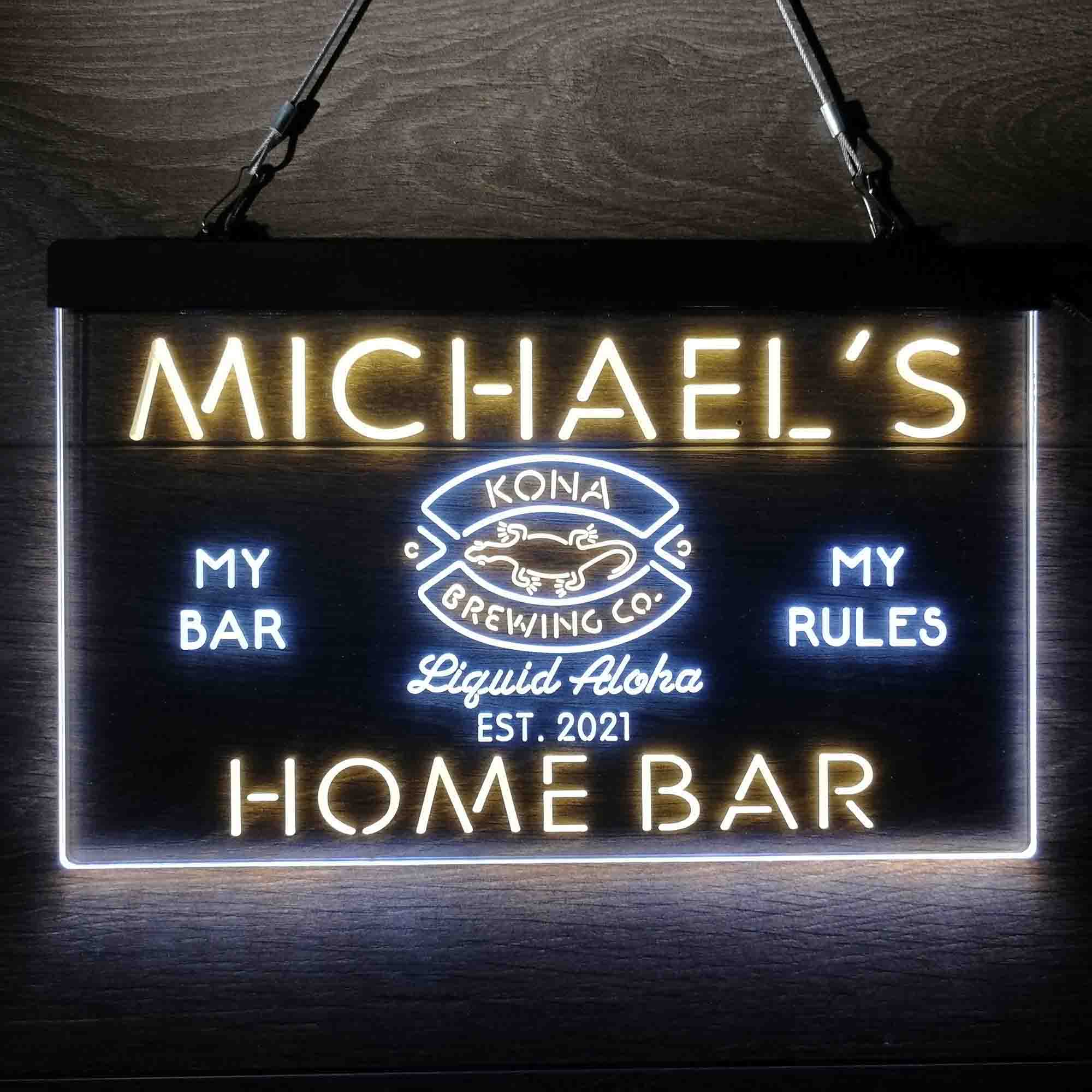 Personalized Kona Brewing Company Beer Neon-Like LED Sign