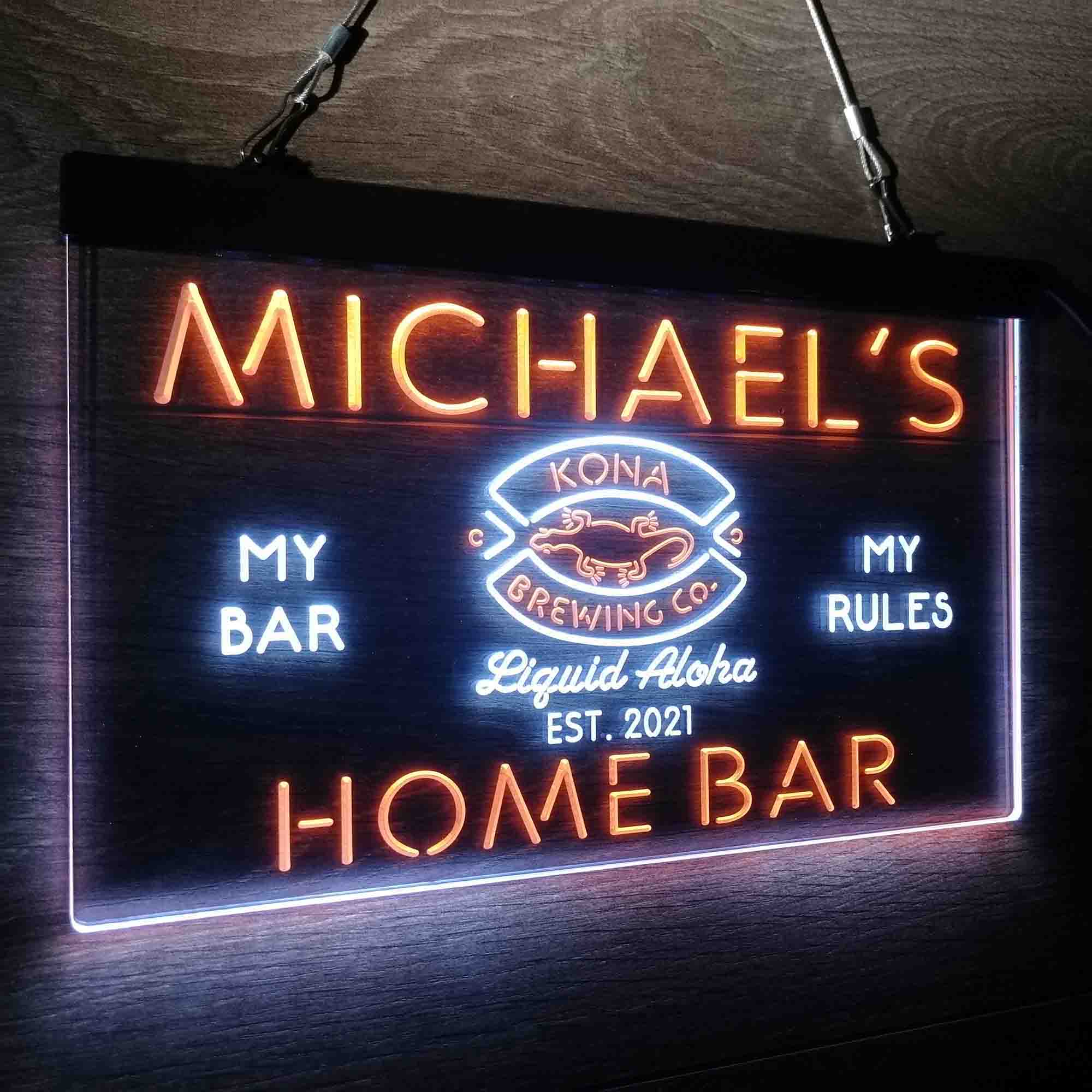 Personalized Kona Brewing Company Beer Neon-Like LED Sign - Image 16