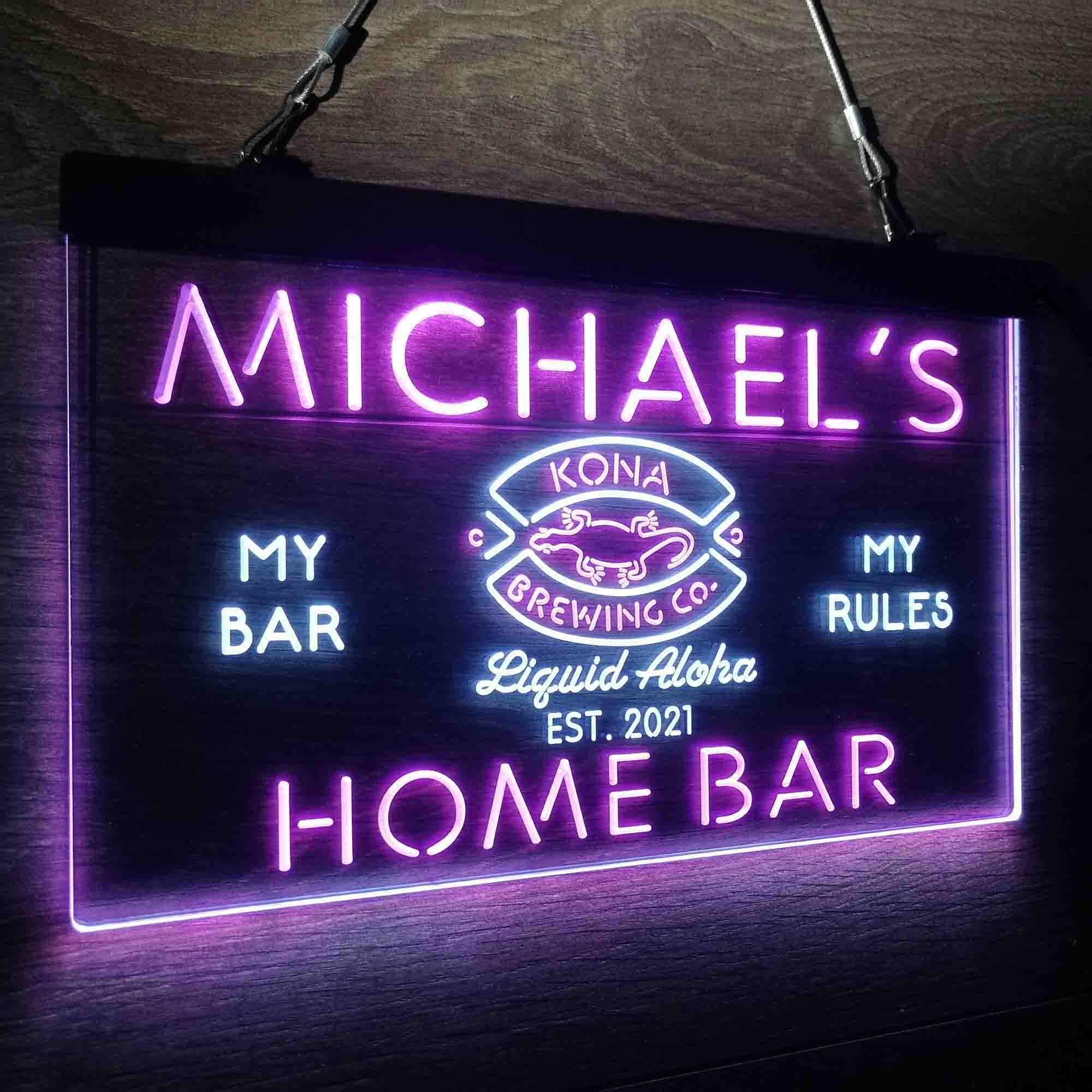 Personalized Kona Brewing Company Beer Neon-Like LED Sign - Image 20