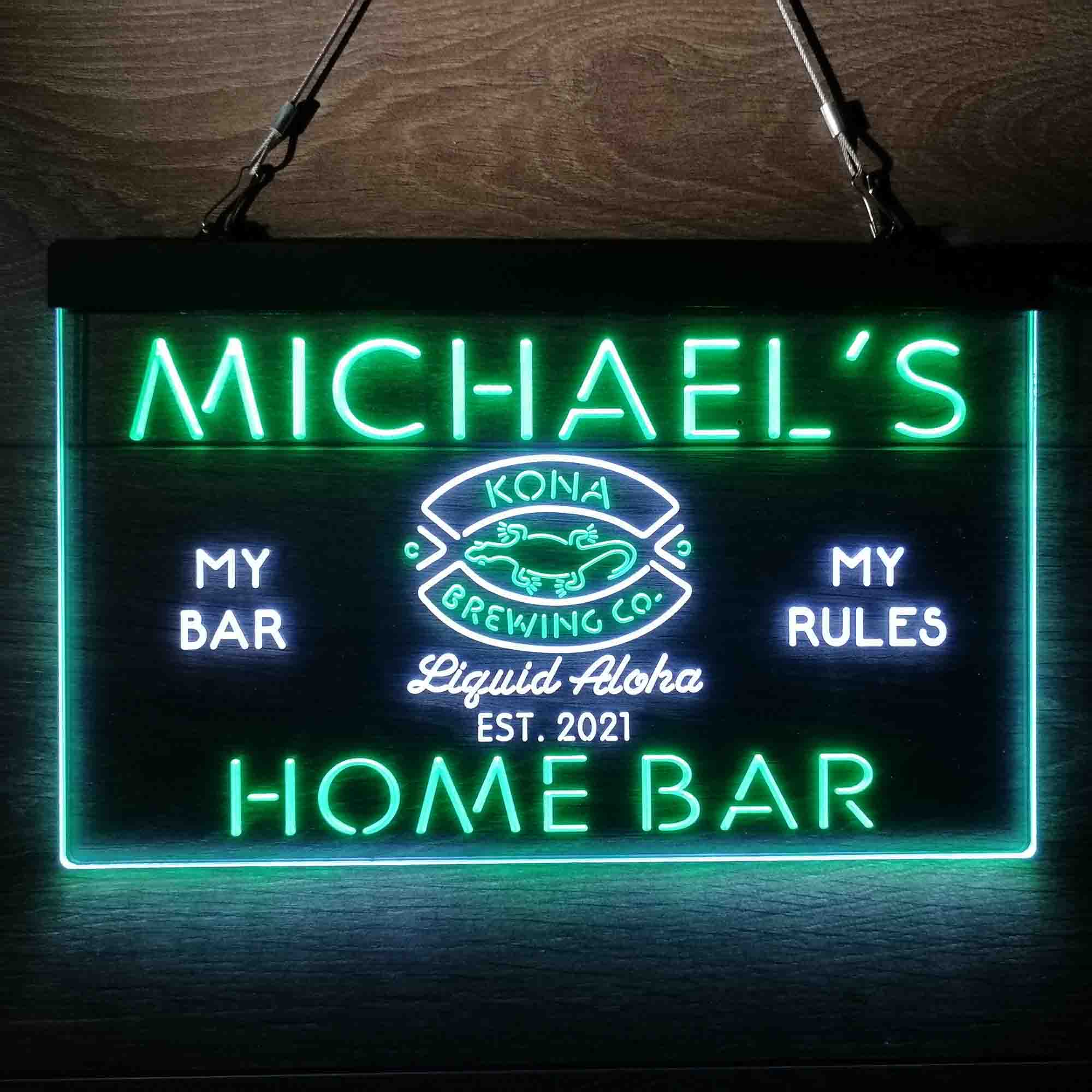 Personalized Kona Brewing Company Beer Neon-Like LED Sign - Image 4