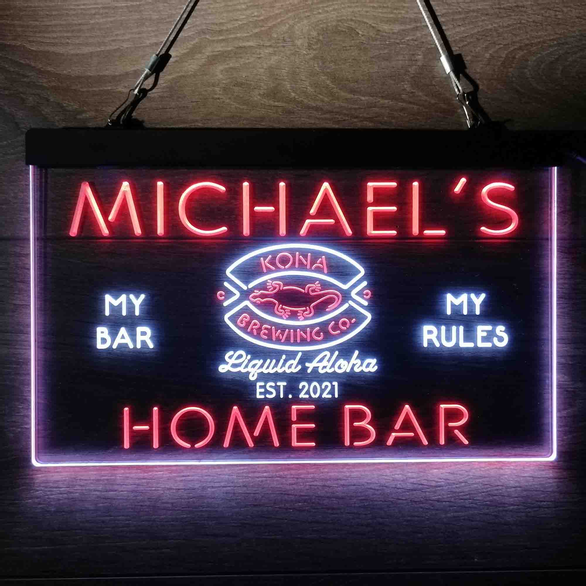 Personalized Kona Brewing Company Beer Neon-Like LED Sign - Image 8