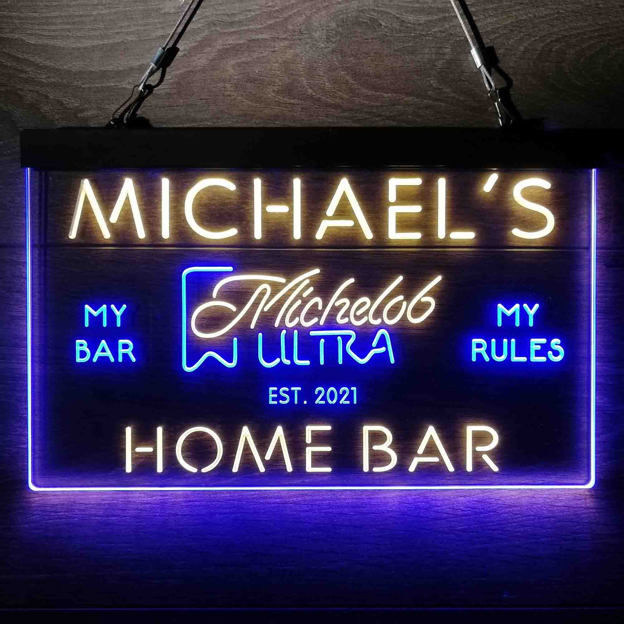 Personalized Michelob Ultra Home Bar Neon LED Sign - Image 4
