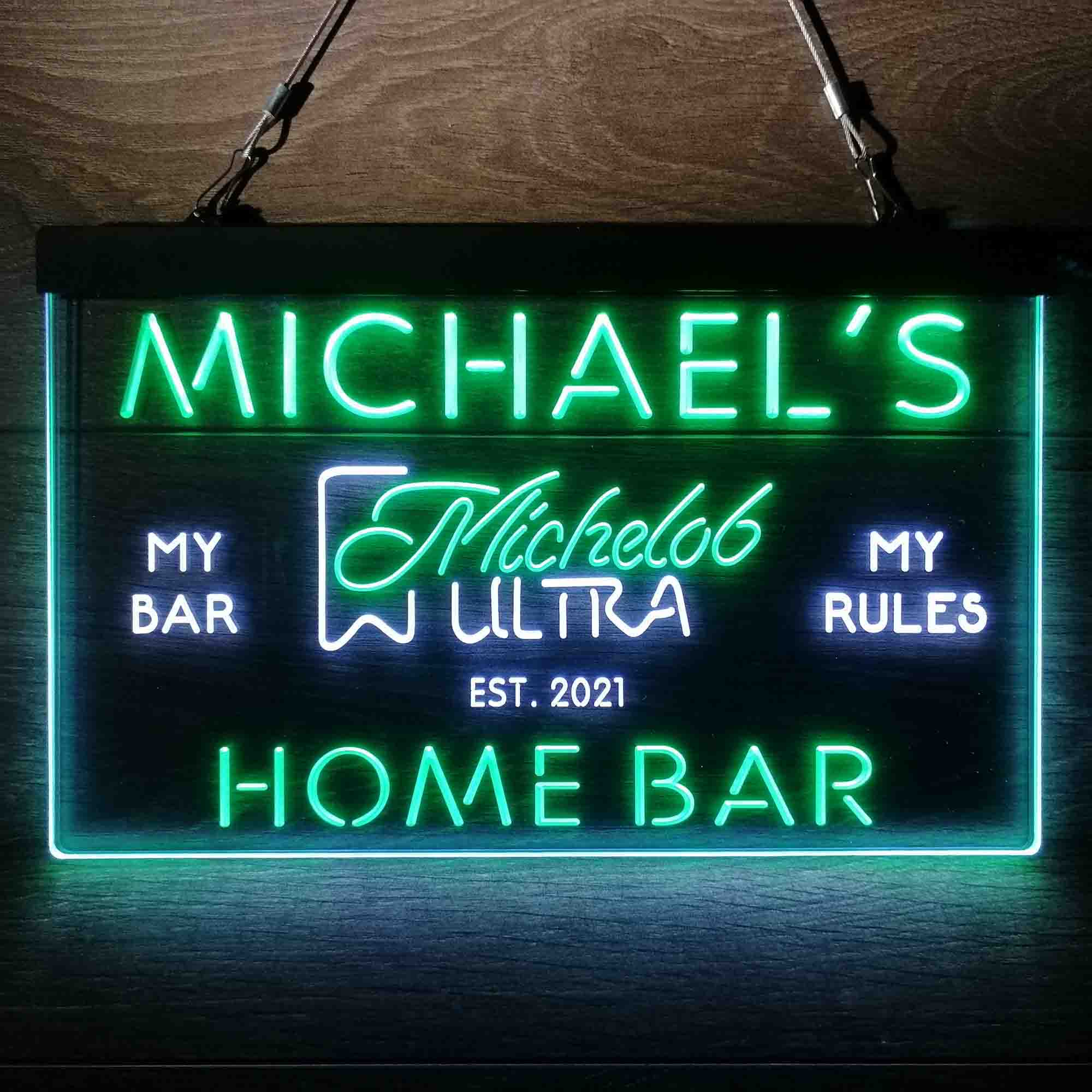 Personalized Michelob Ultra Home Bar Neon LED Sign - Image 8