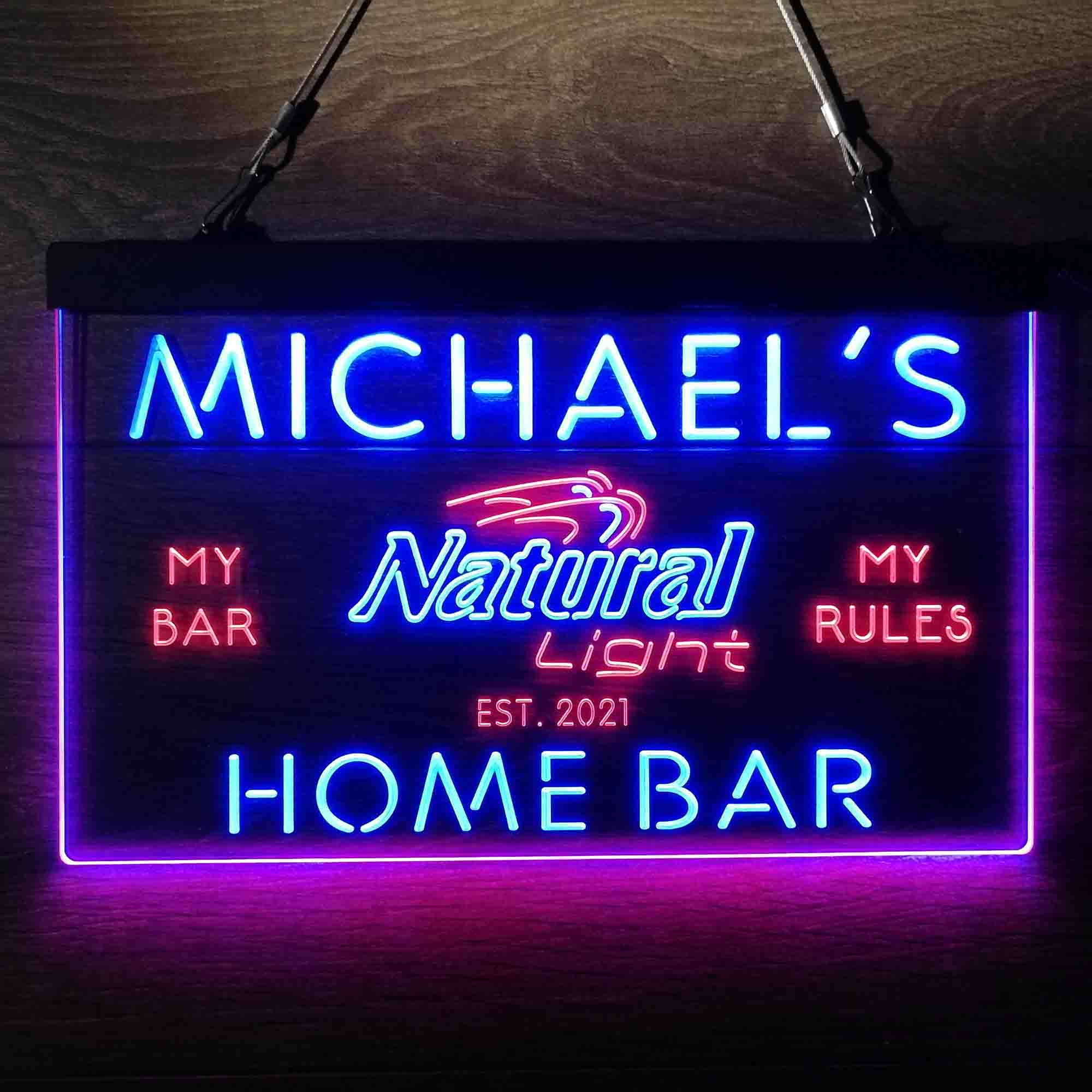 Personalized Natural Light Beer Bar Neon LED Sign - Image 10