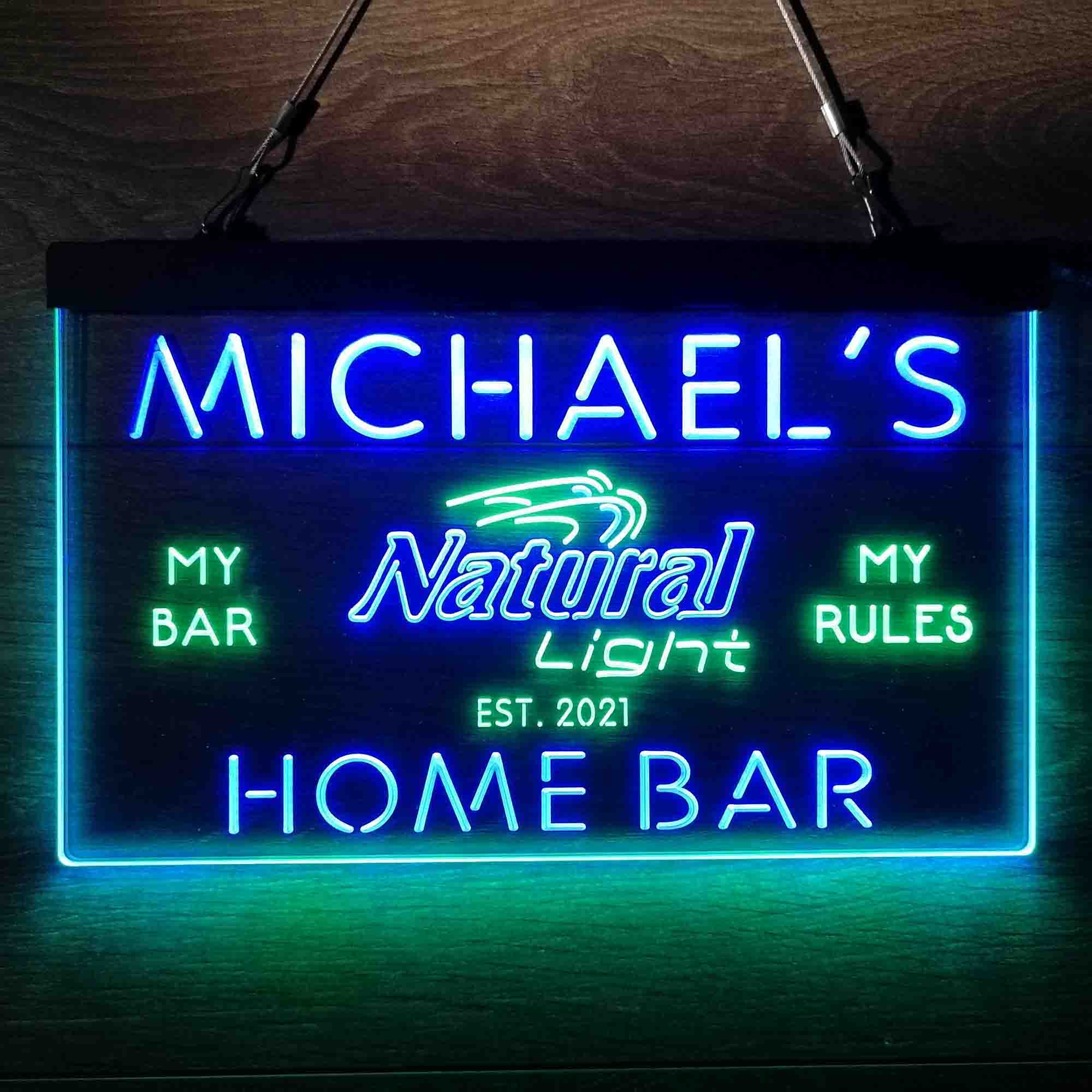 Personalized Natural Light Beer Bar Neon LED Sign - Image 11