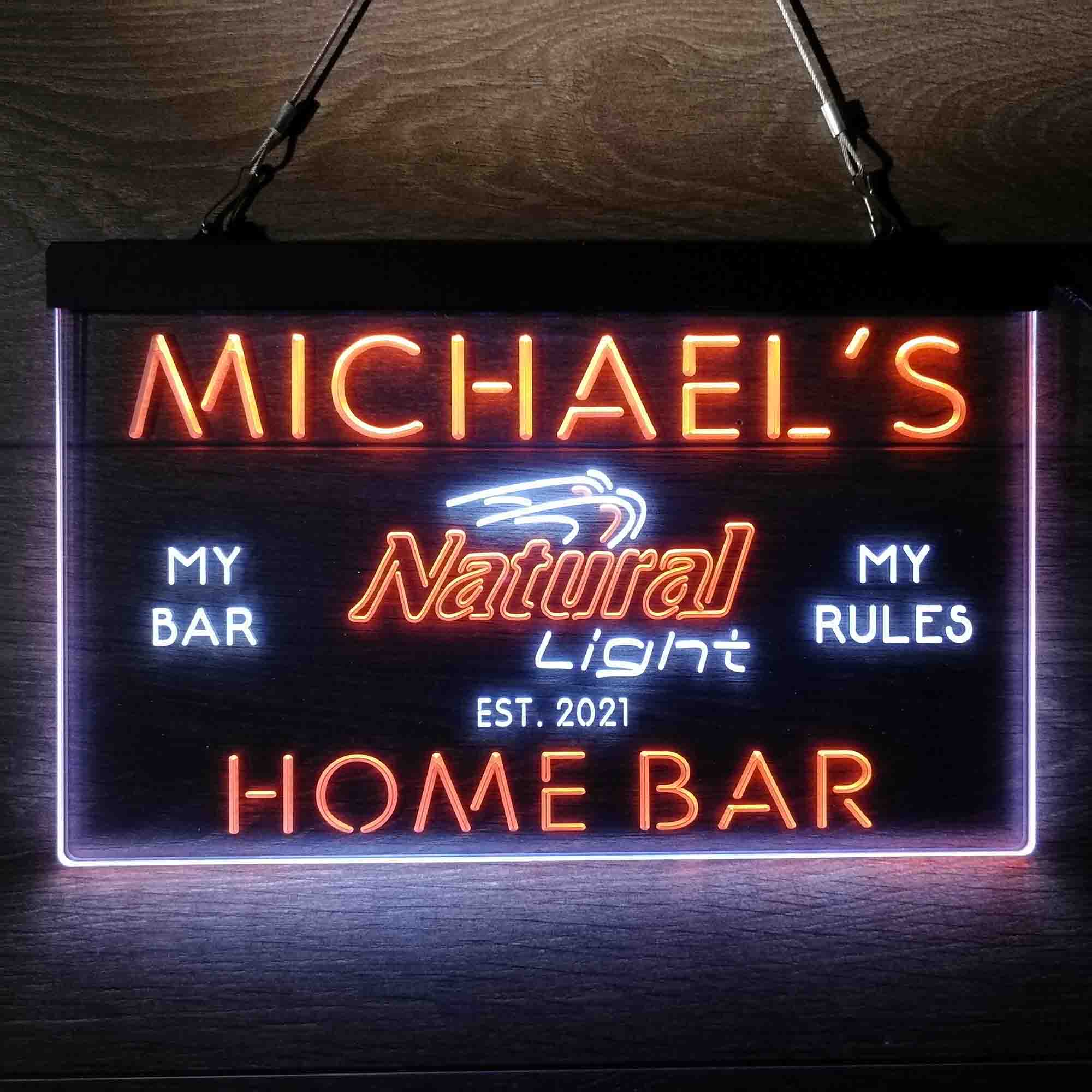 Personalized Natural Light Beer Bar Neon LED Sign - Image 13