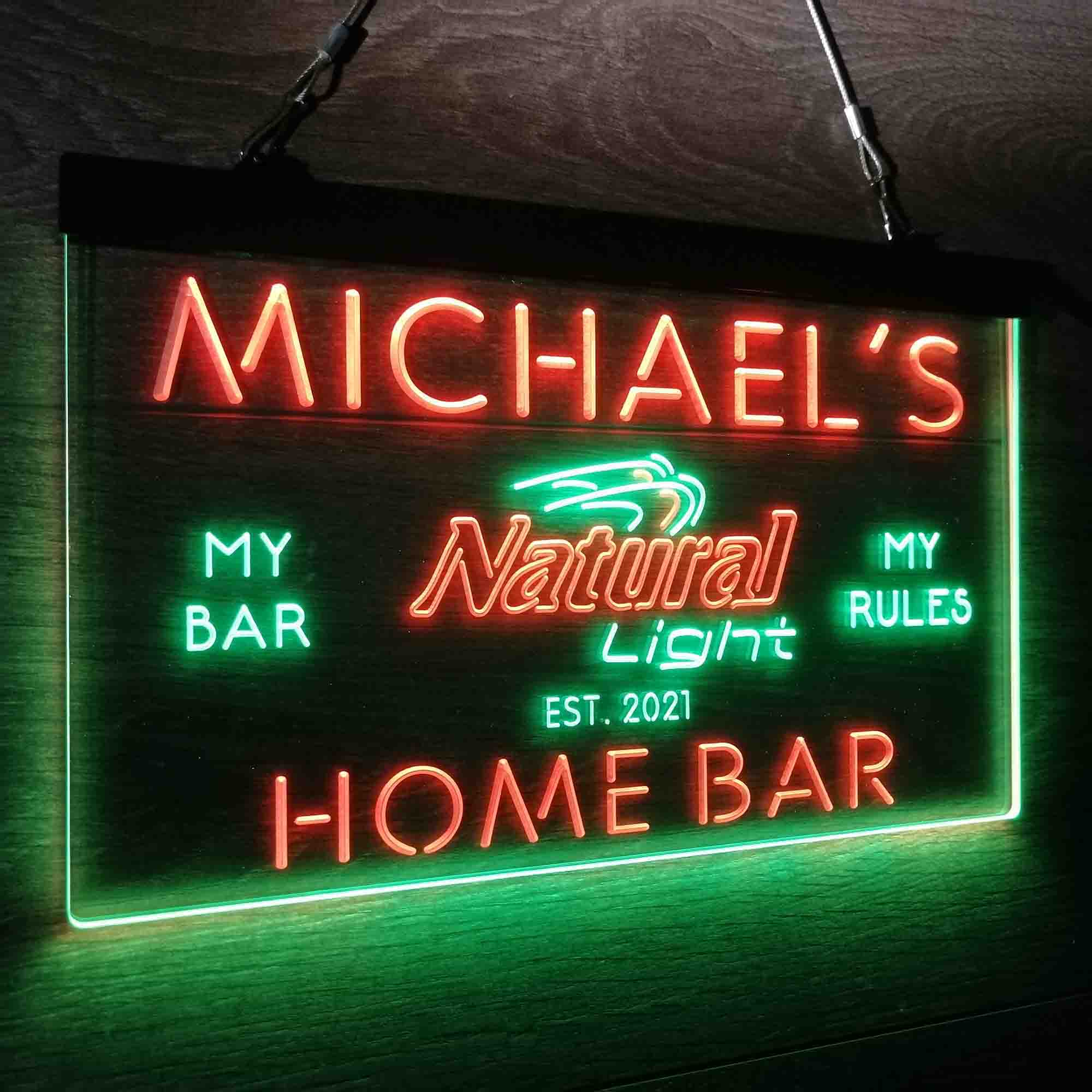 Personalized Natural Light Beer Bar Neon LED Sign - Image 14