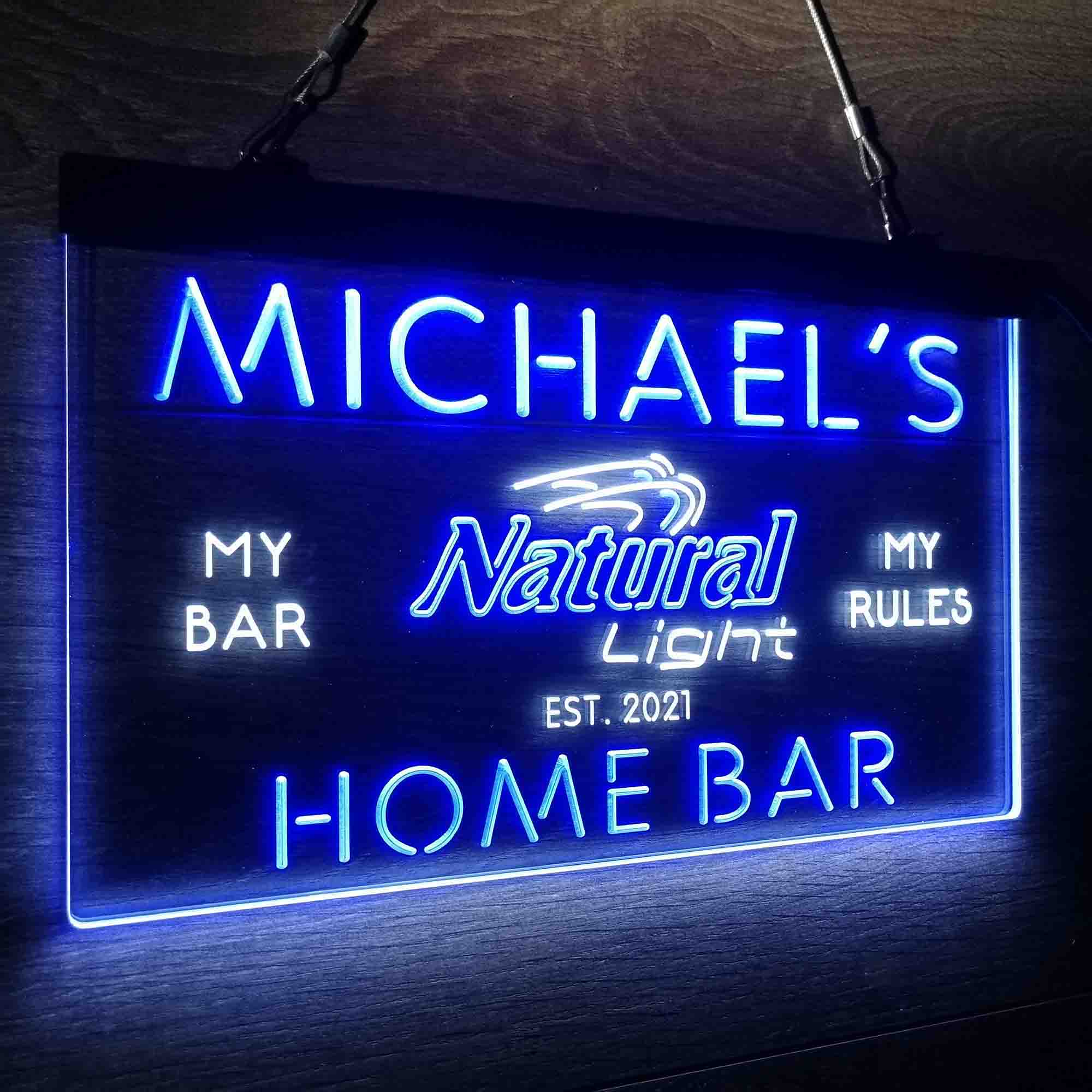 Personalized Natural Light Beer Bar Neon LED Sign - Image 16
