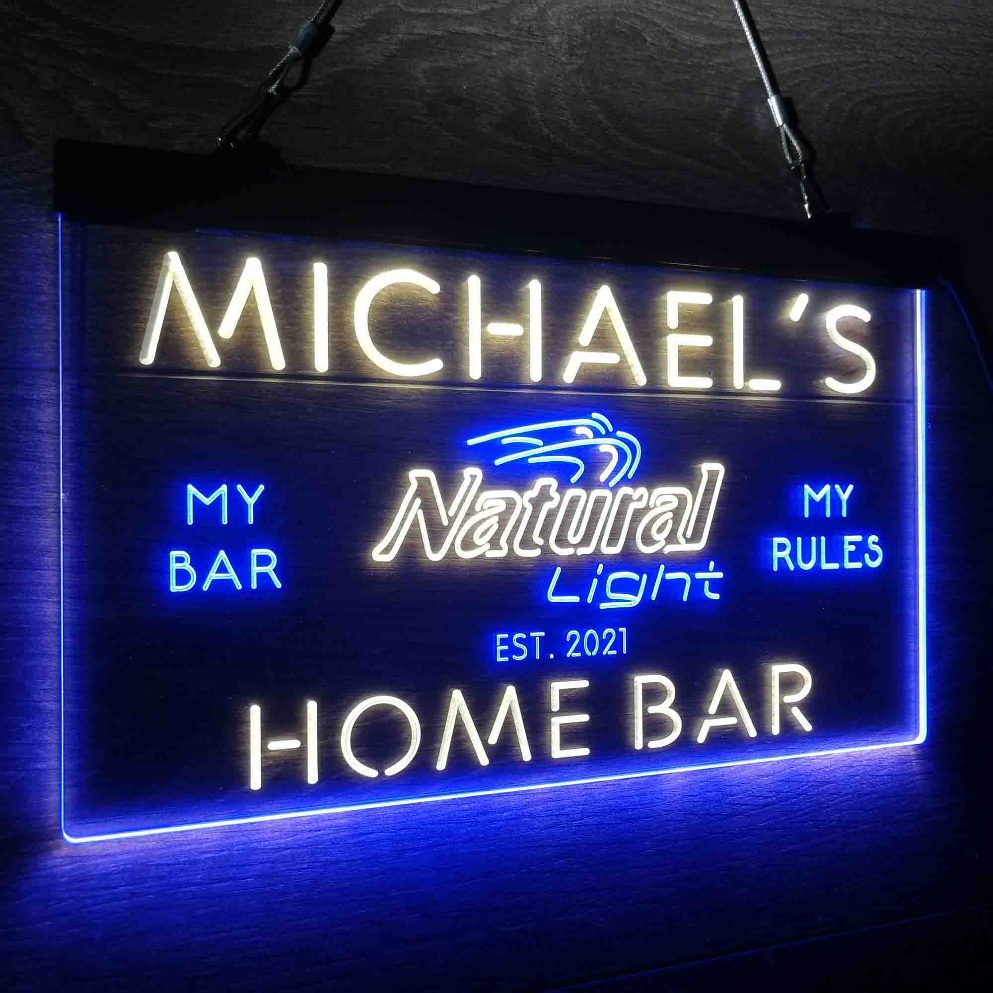 Personalized Natural Light Beer Bar Neon LED Sign - Image 18