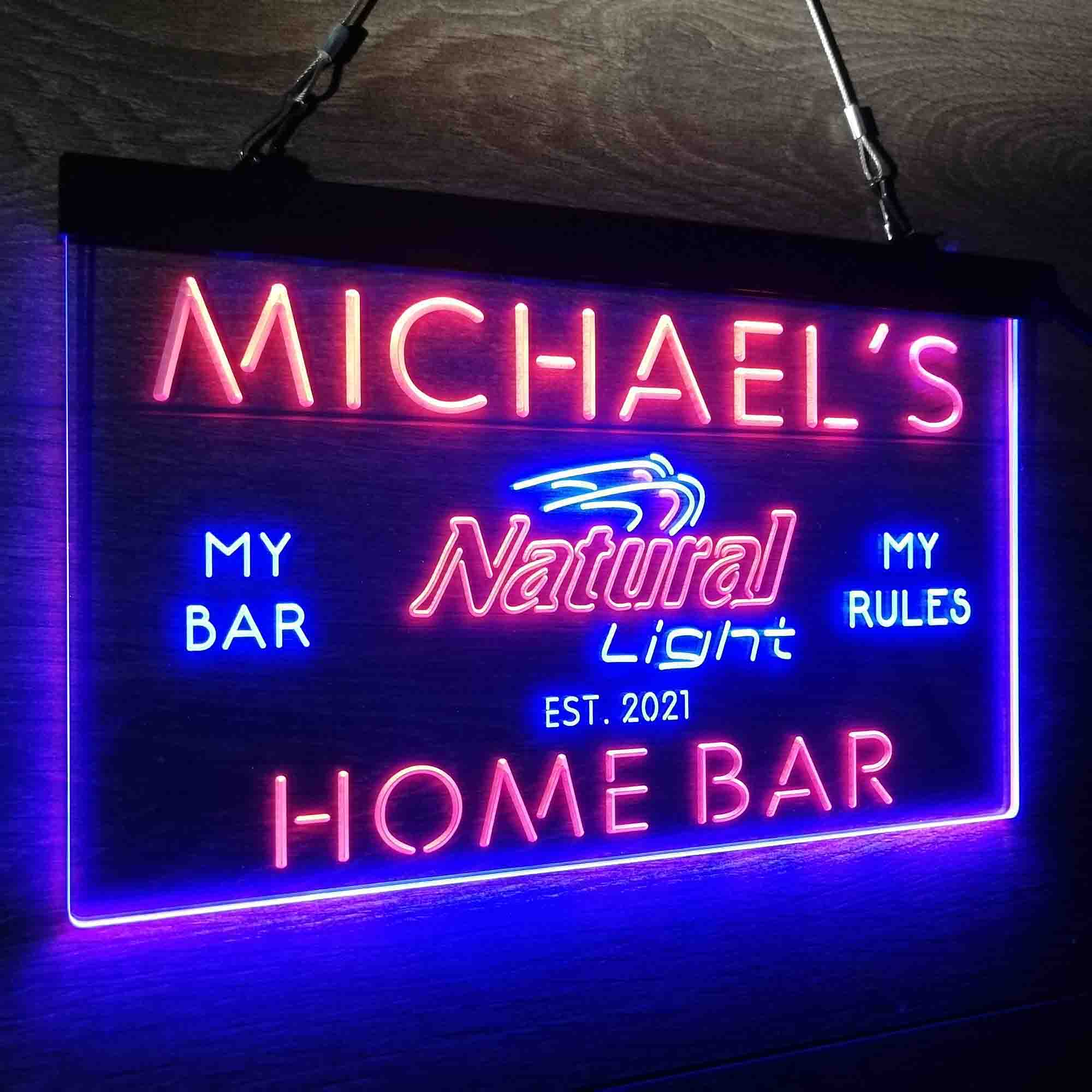 Personalized Natural Light Beer Bar Neon LED Sign - Image 19