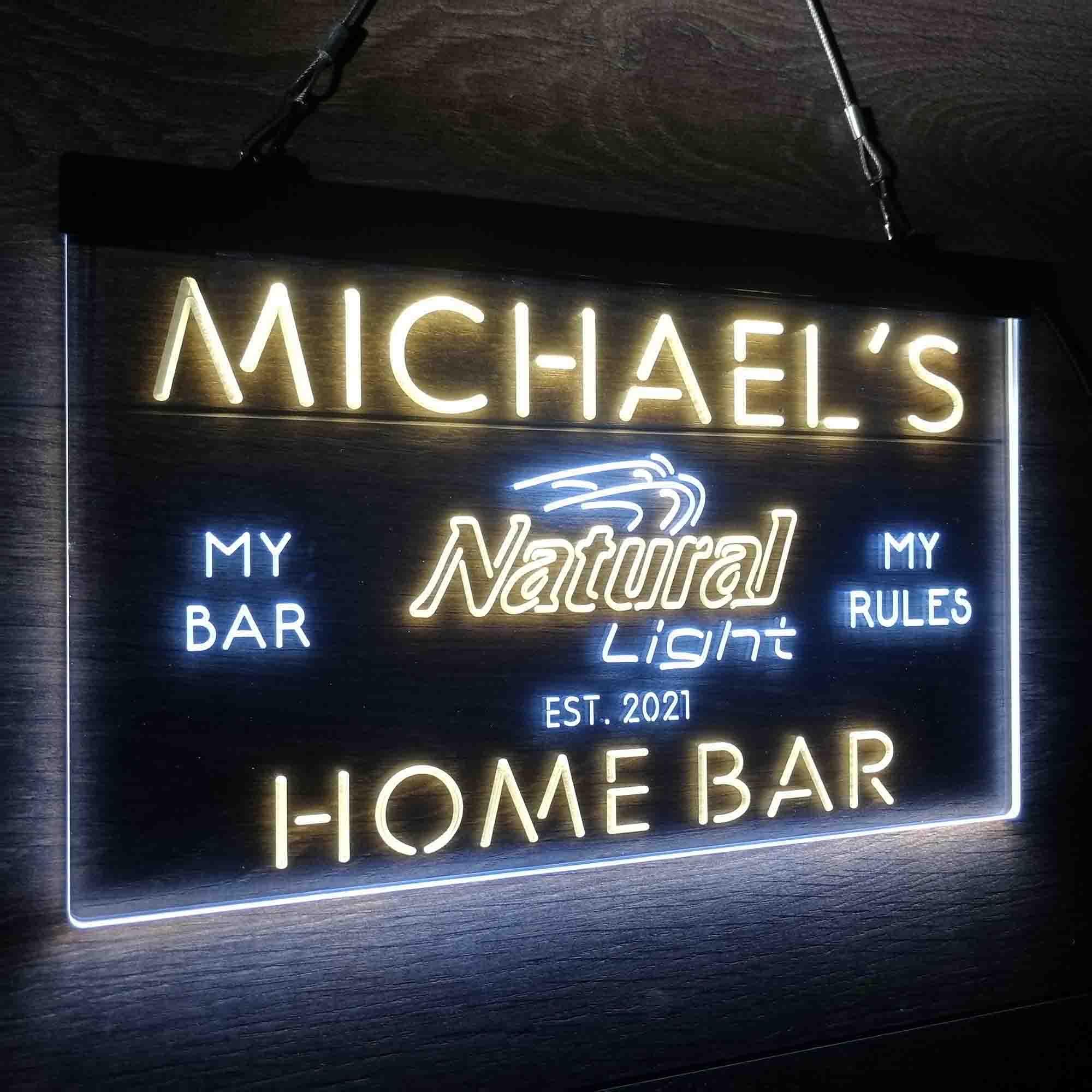Personalized Natural Light Beer Bar Neon LED Sign - Image 21