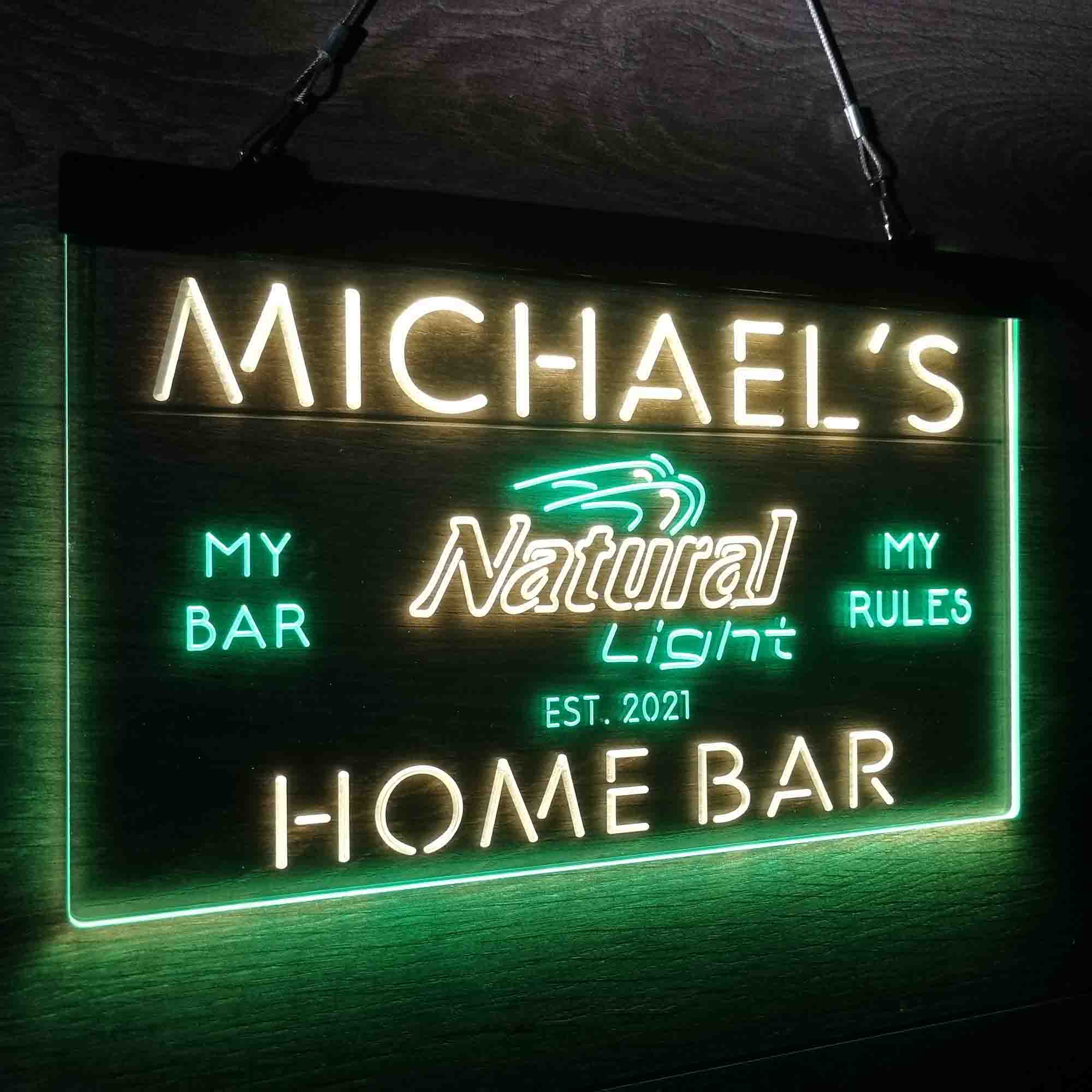 Personalized Natural Light Beer Bar Neon LED Sign - Image 22