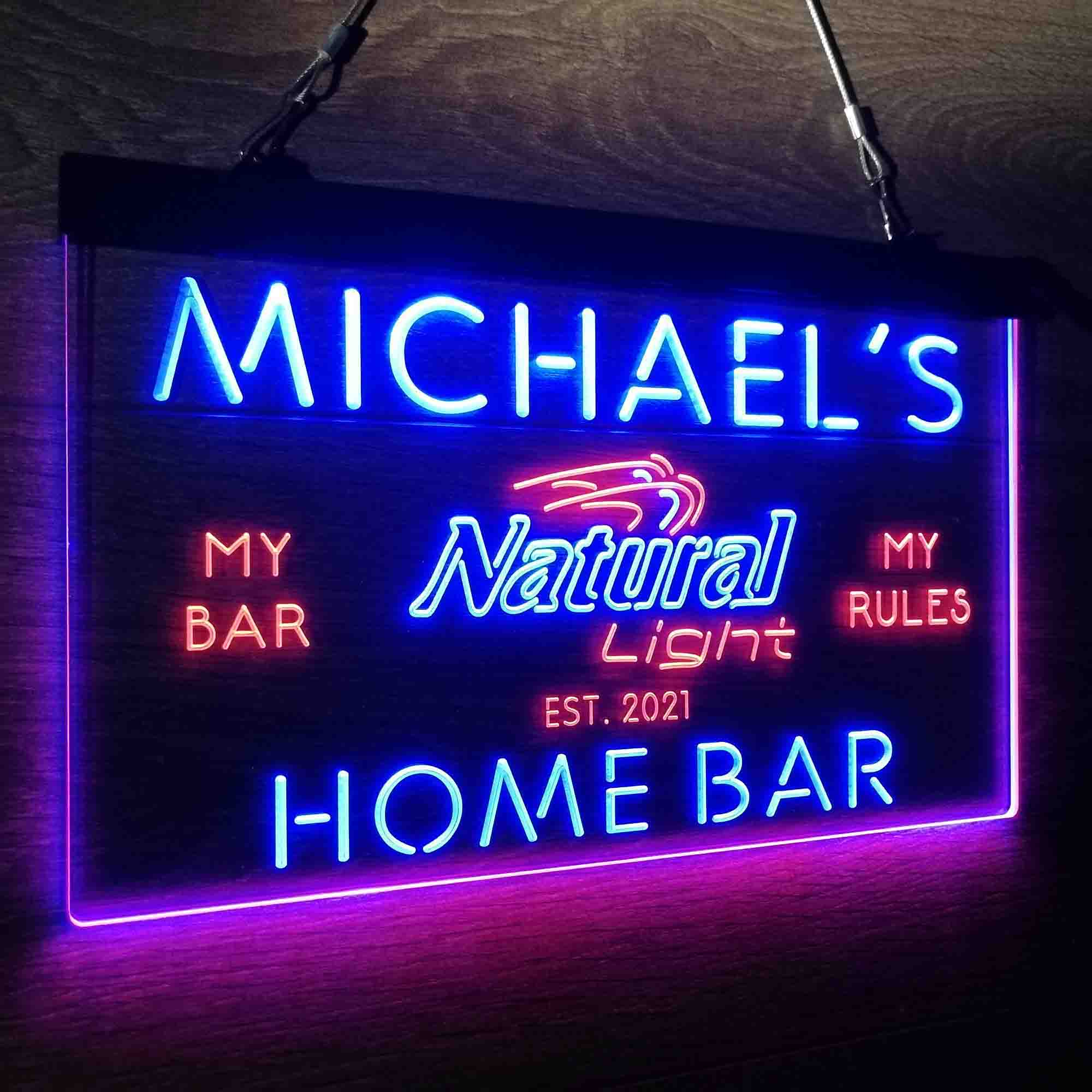 Personalized Natural Light Beer Bar Neon LED Sign - Image 23