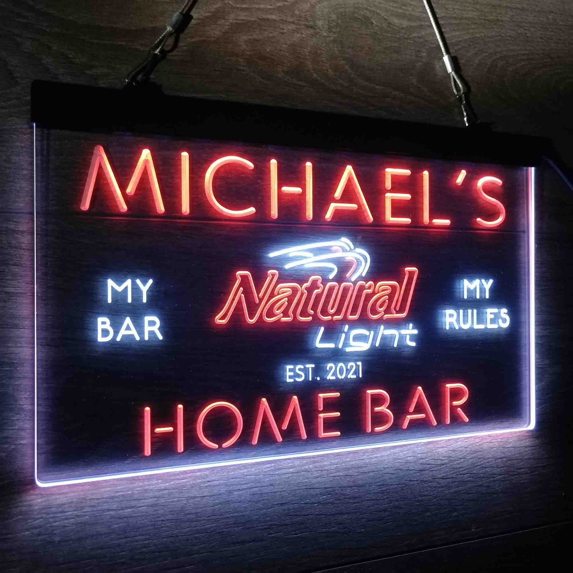 Personalized Natural Light Beer Bar Neon LED Sign - Image 25