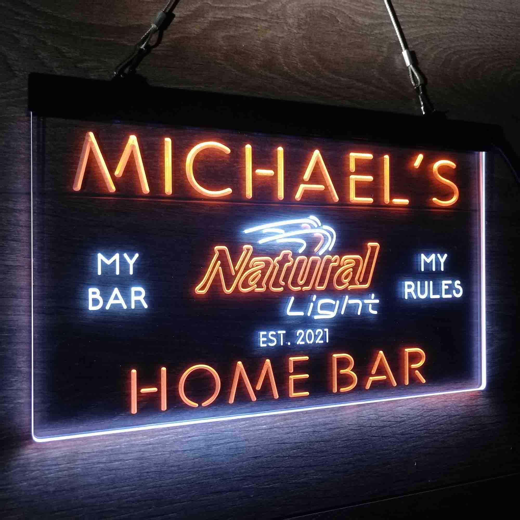 Personalized Natural Light Beer Bar Neon LED Sign - Image 26