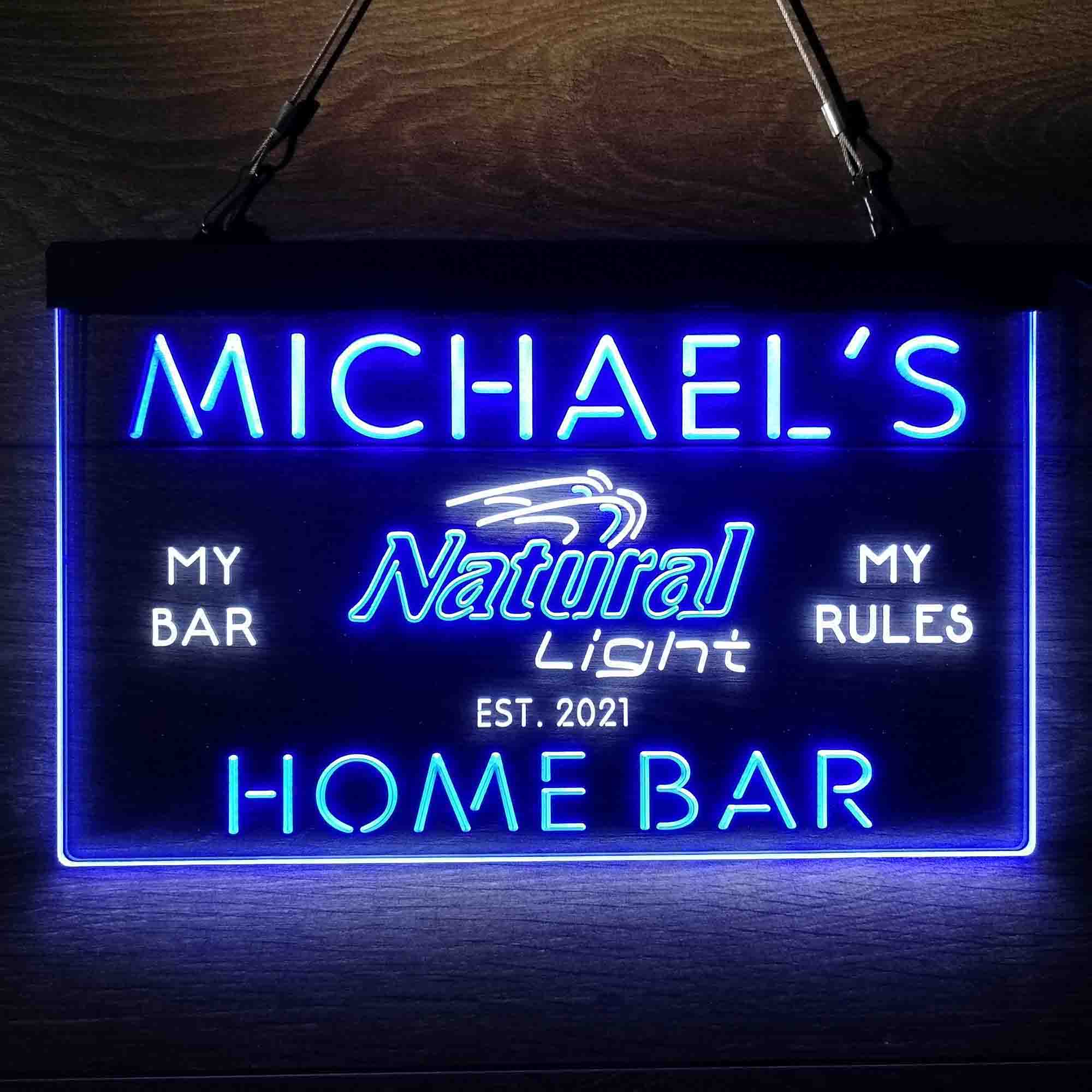 Personalized Natural Light Beer Bar Neon LED Sign - Image 3