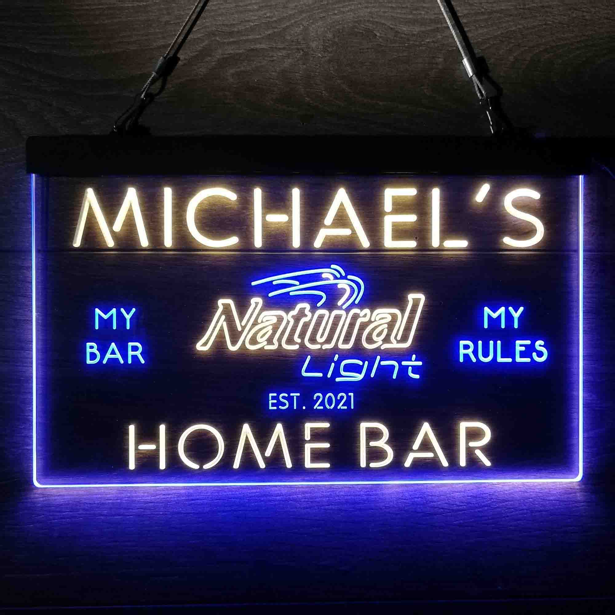 Personalized Natural Light Beer Bar Neon LED Sign - Image 5