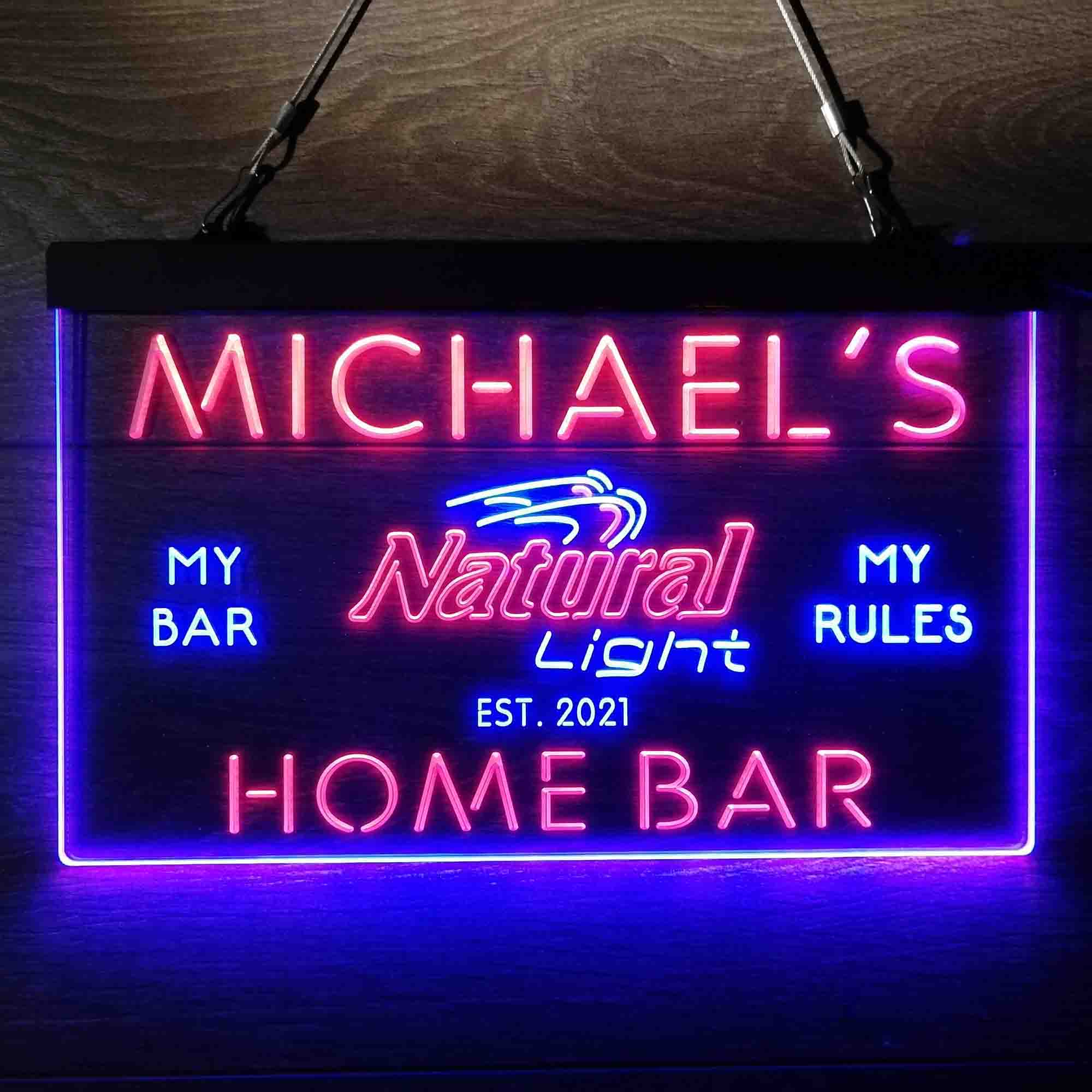 Personalized Natural Light Beer Bar Neon LED Sign - Image 6