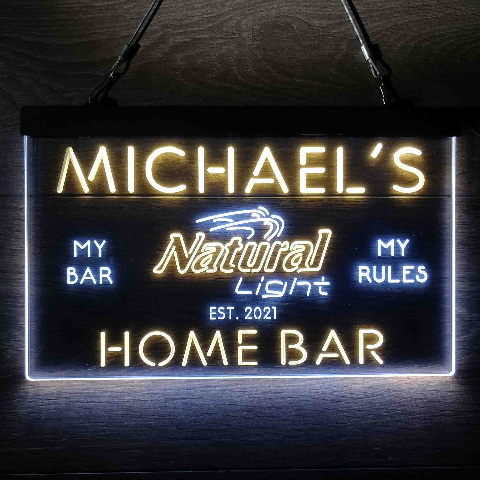 Personalized Natural Light Beer Bar Neon LED Sign - Image 8