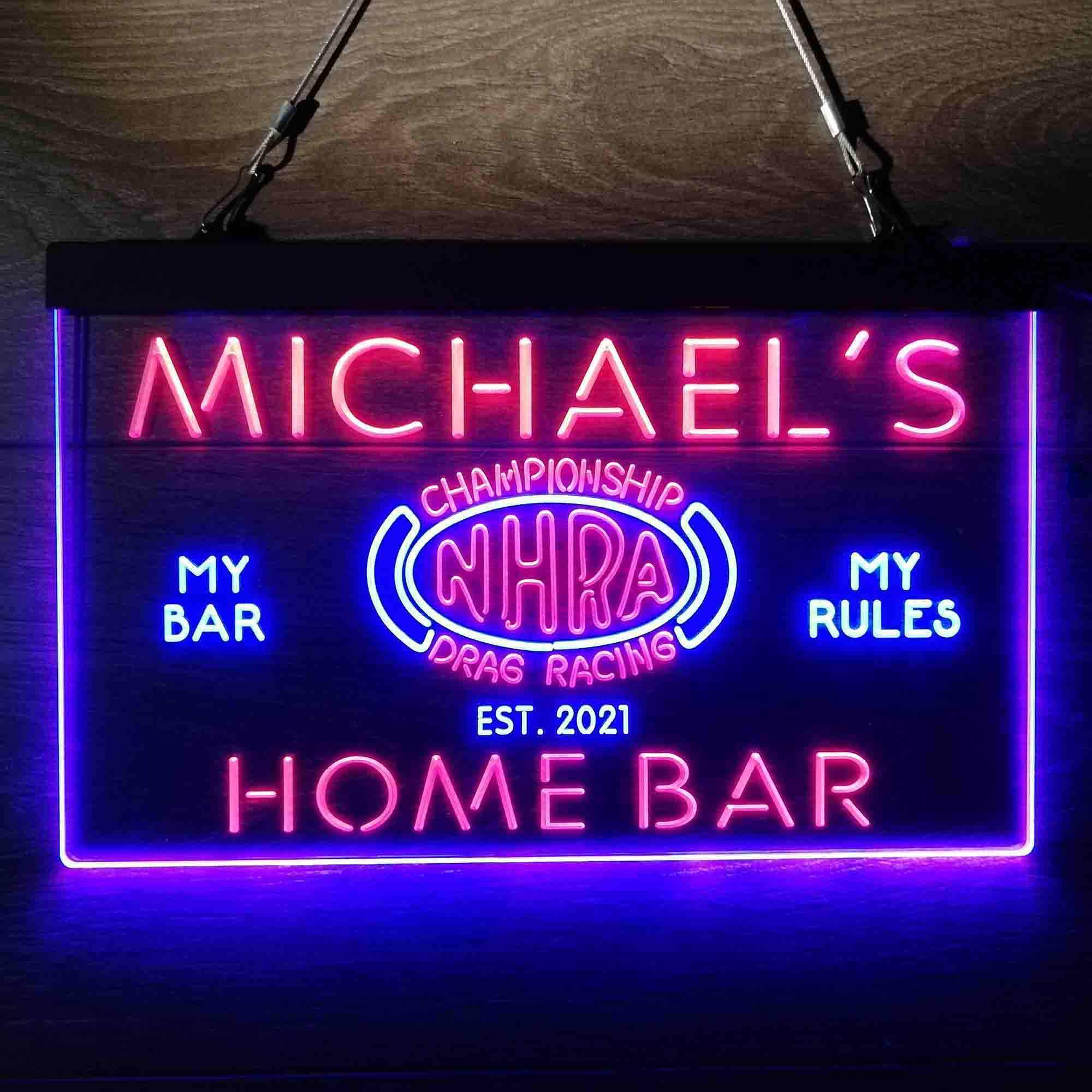 Personalized NHRA Drags Racing Neon-Like LED Sign - Image 13