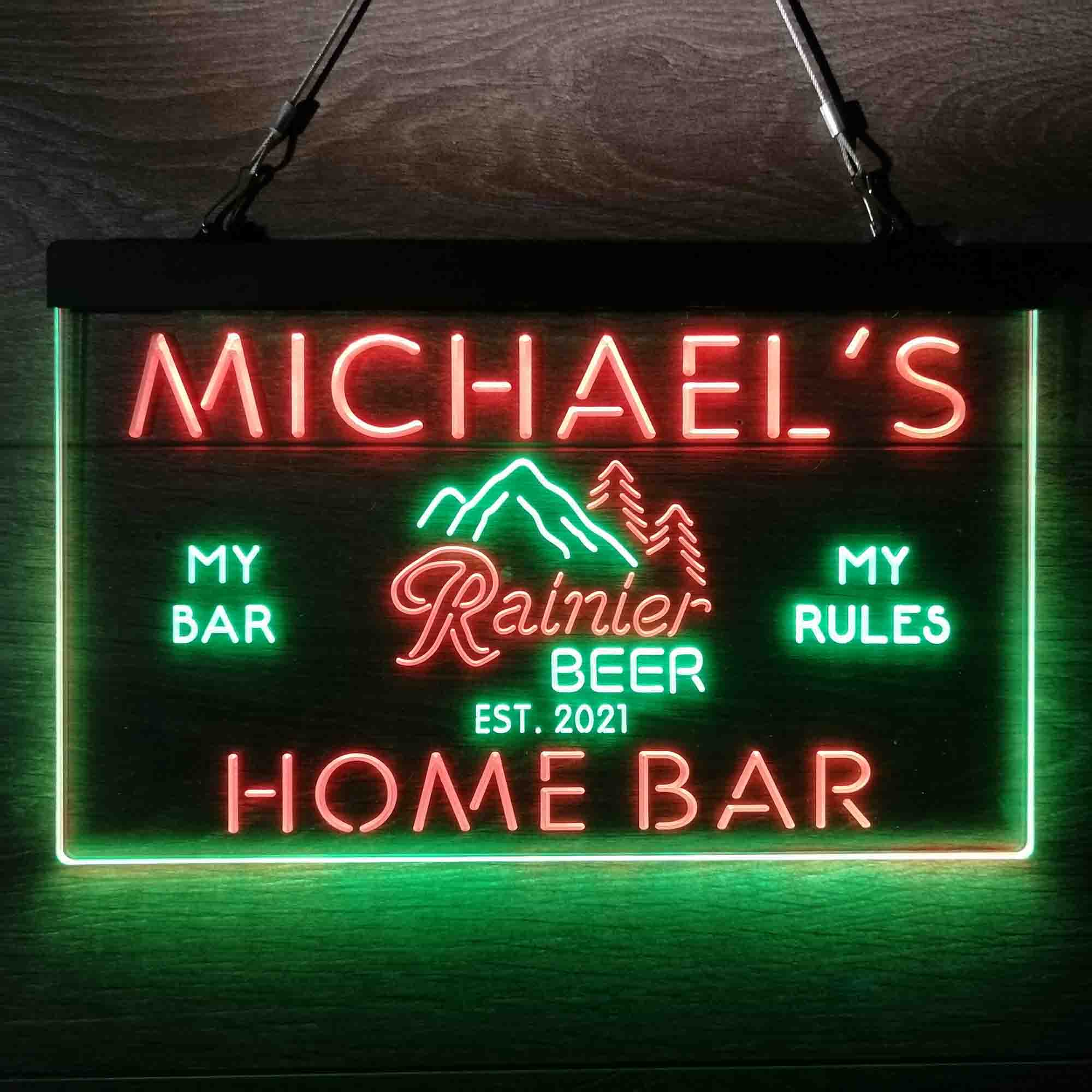 Personalized Rainier Beer Club Neon-Like LED Sign - Image 13