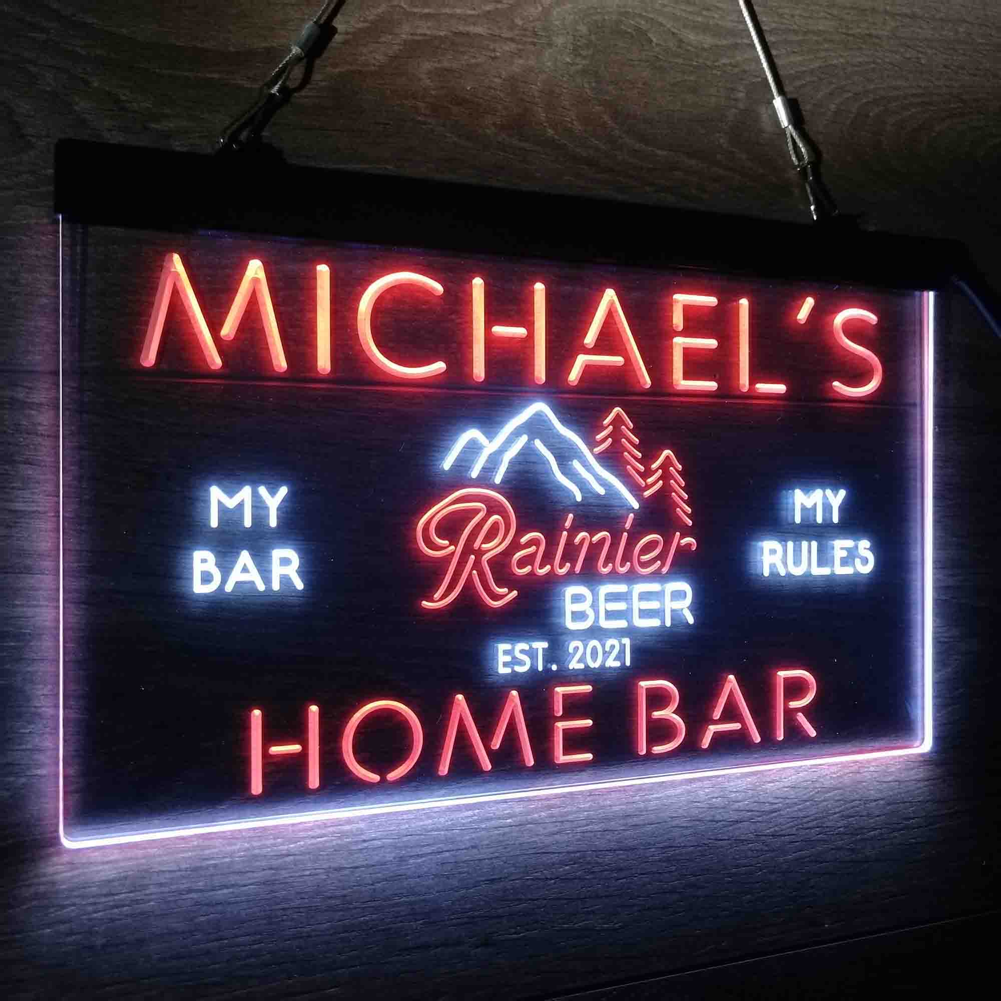Personalized Rainier Beer Club Neon-Like LED Sign - Image 23