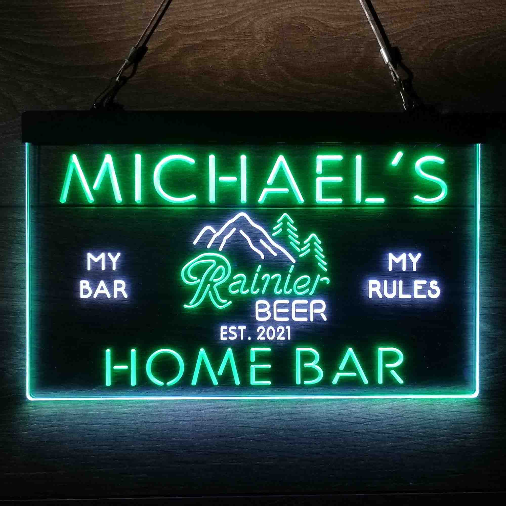 Personalized Rainier Beer Club Neon-Like LED Sign - Image 4
