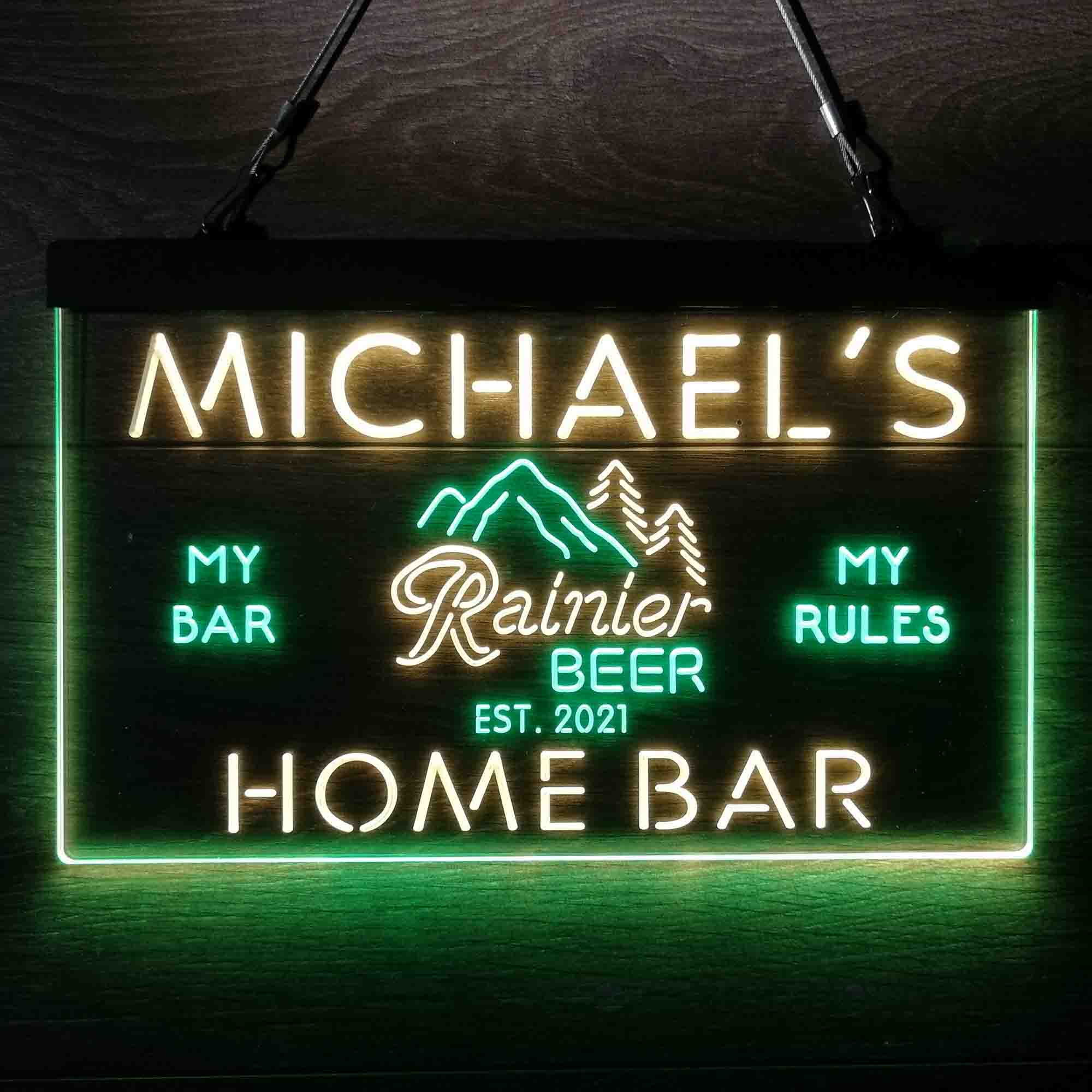 Personalized Rainier Beer Club Neon-Like LED Sign - Image 5