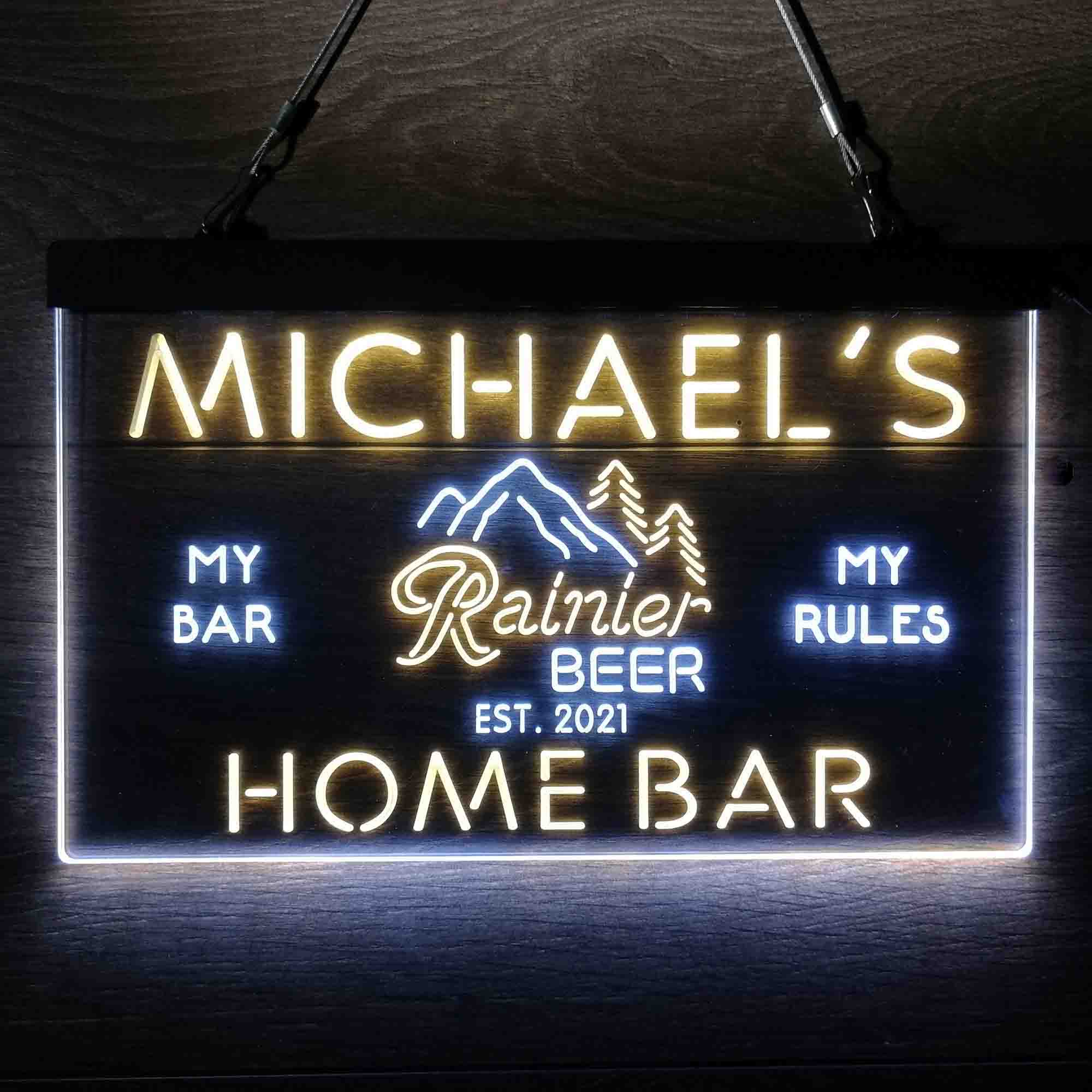 Personalized Rainier Beer Club Neon-Like LED Sign - Image 7