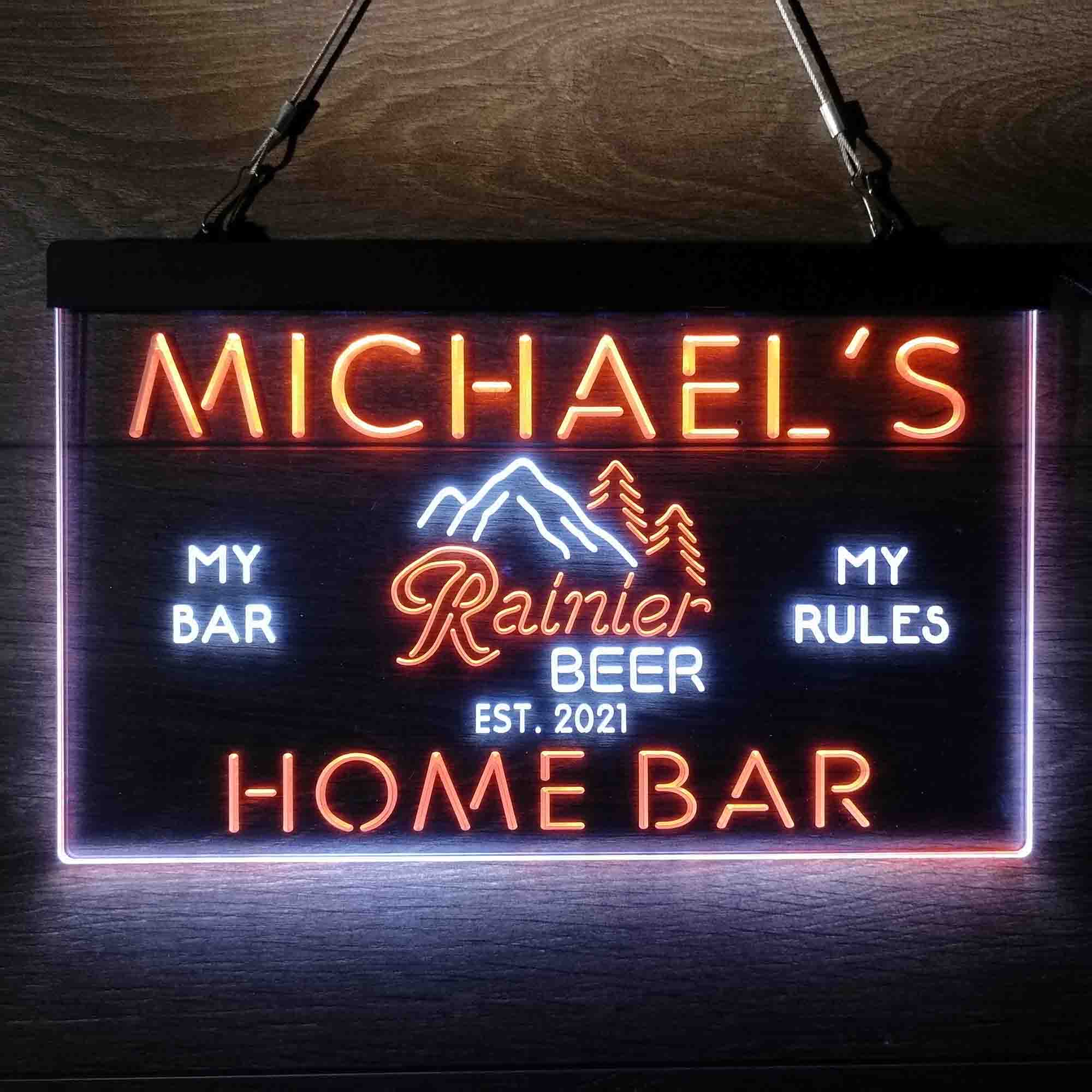 Personalized Rainier Beer Club Neon-Like LED Sign - Image 9