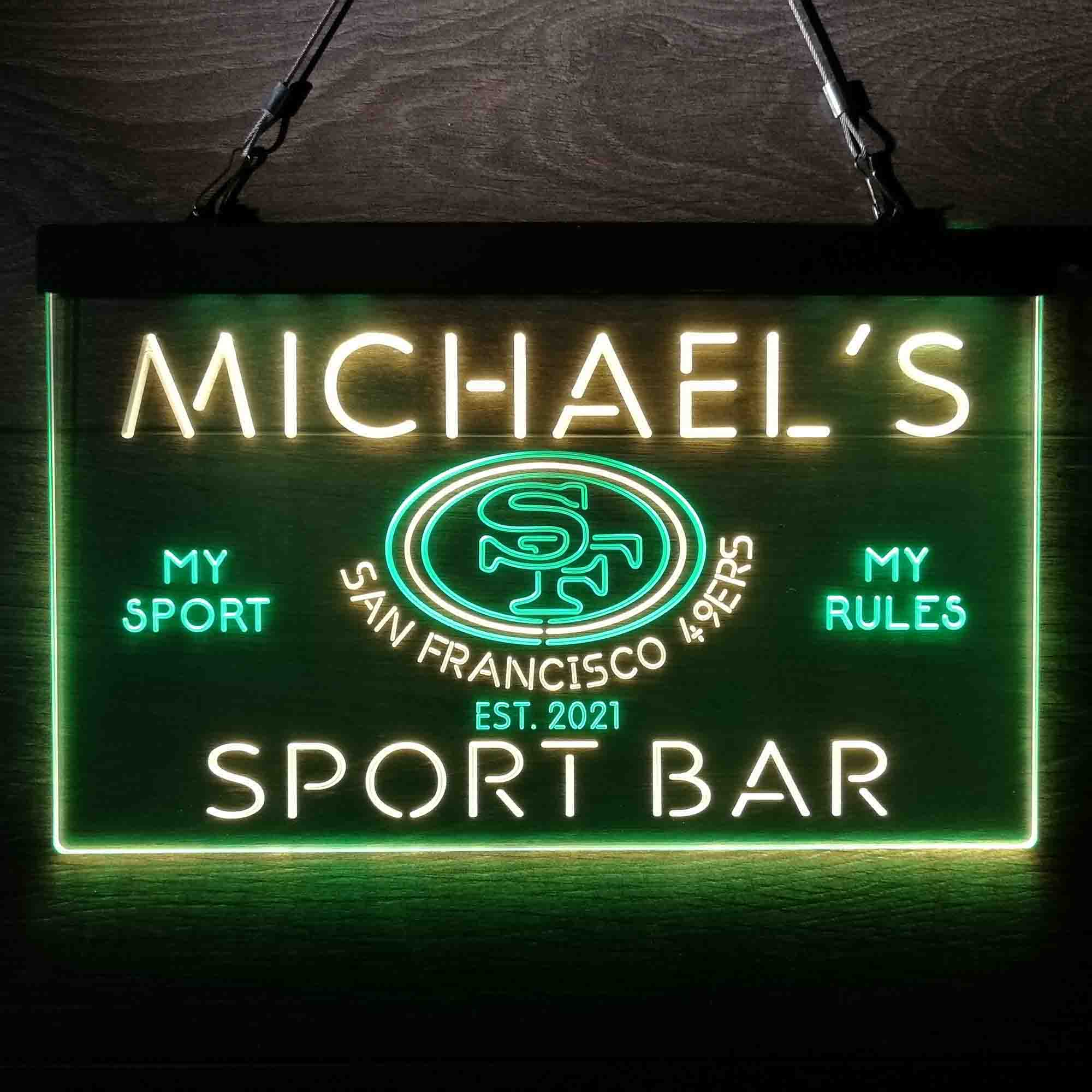 Personalized San Francisco 49ers Neon LED Sign - Image 10
