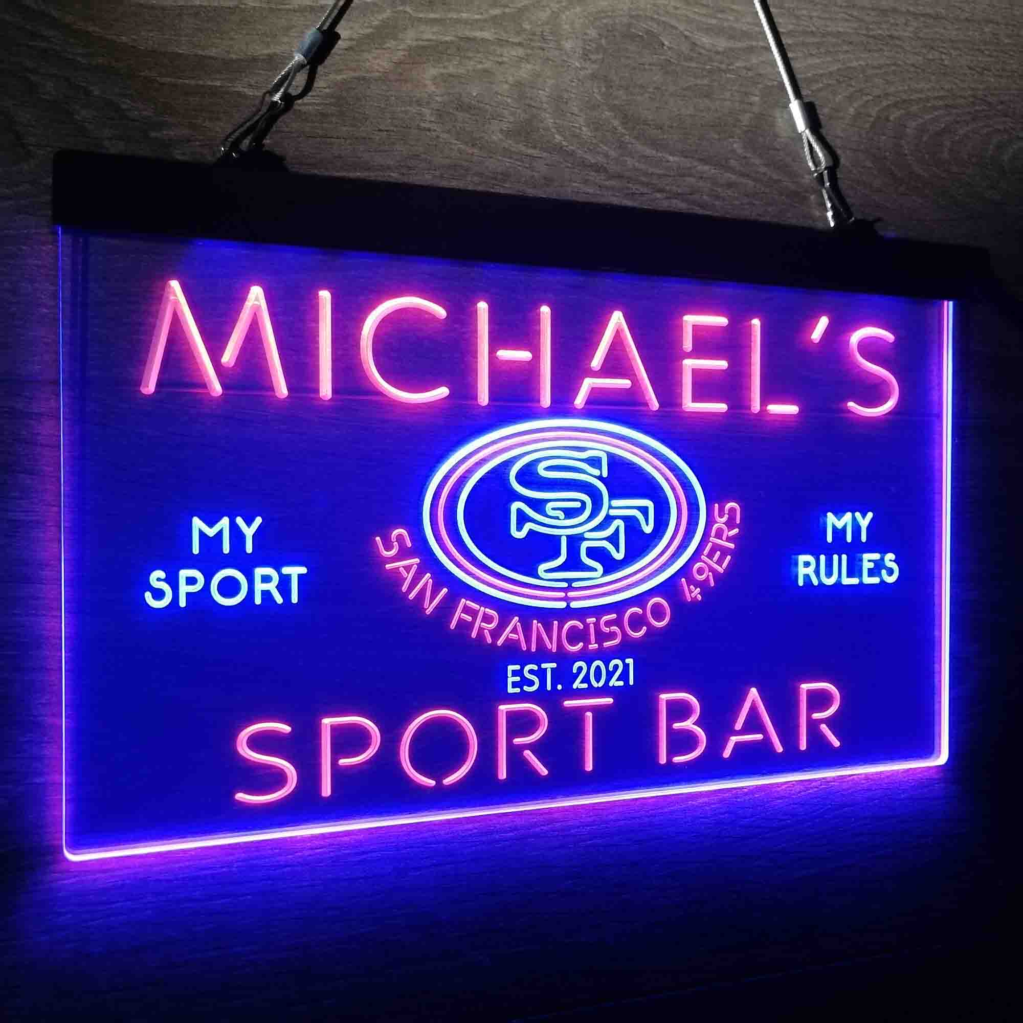 Personalized San Francisco 49ers Neon LED Sign - Image 12
