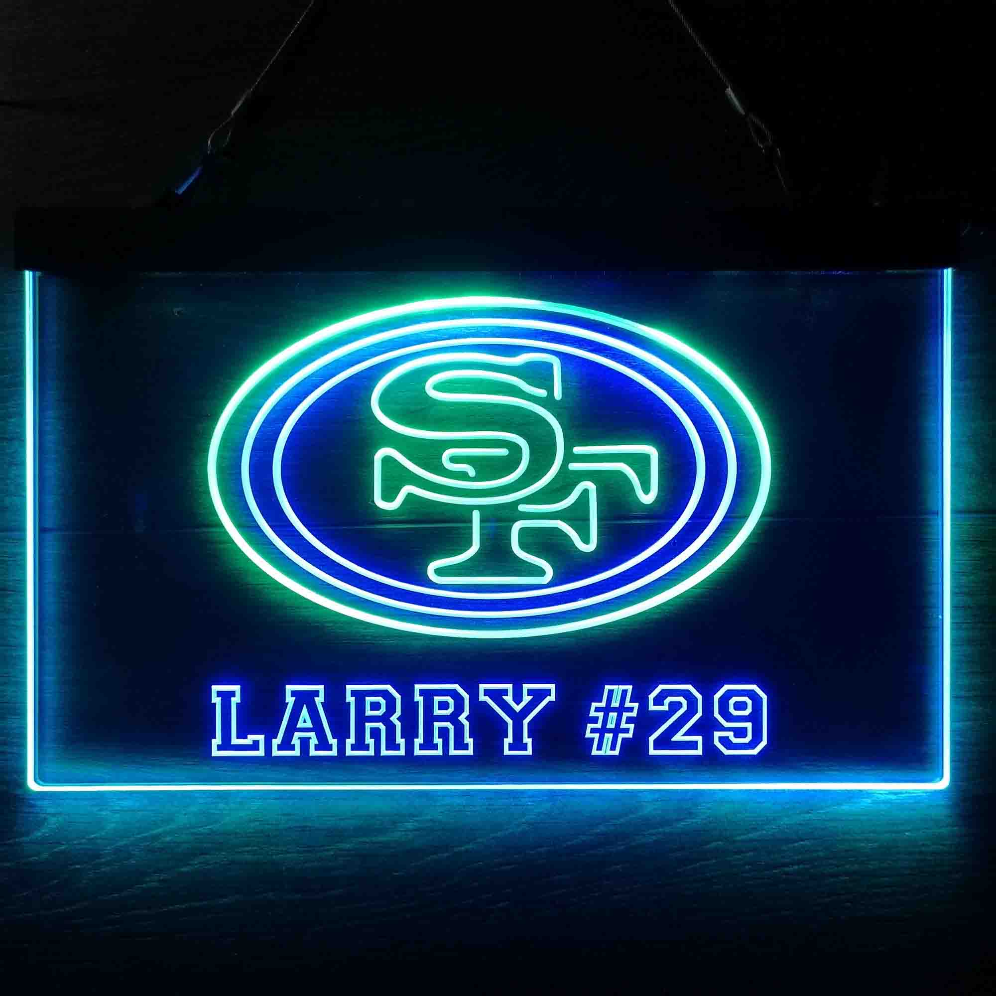 Personalized San Francisco 49ers Team Number Neon-Like LED Sign - Image 13