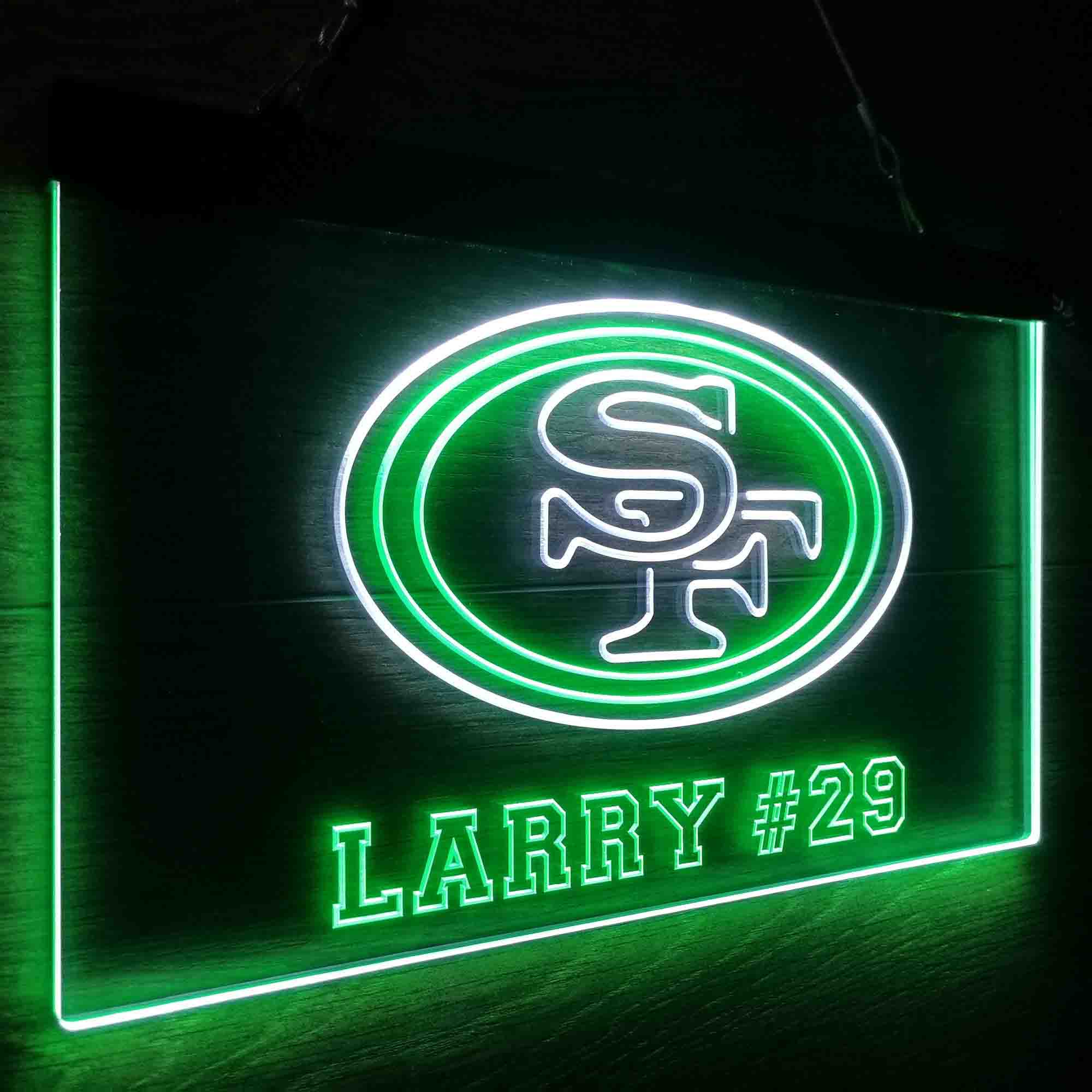 Personalized San Francisco 49ers Team Number Neon-Like LED Sign - Image 19