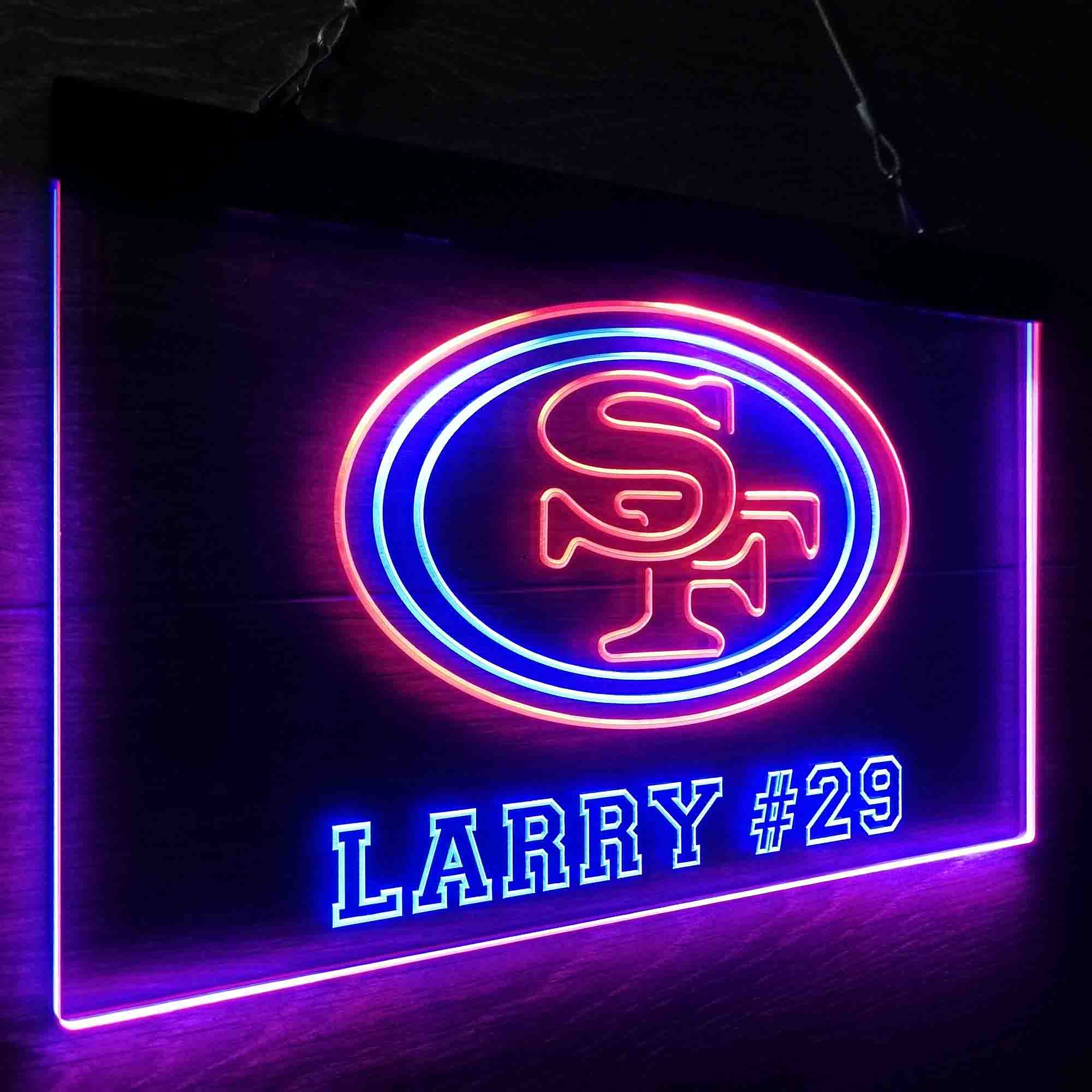 Personalized San Francisco 49ers Team Number Neon-Like LED Sign - Image 22