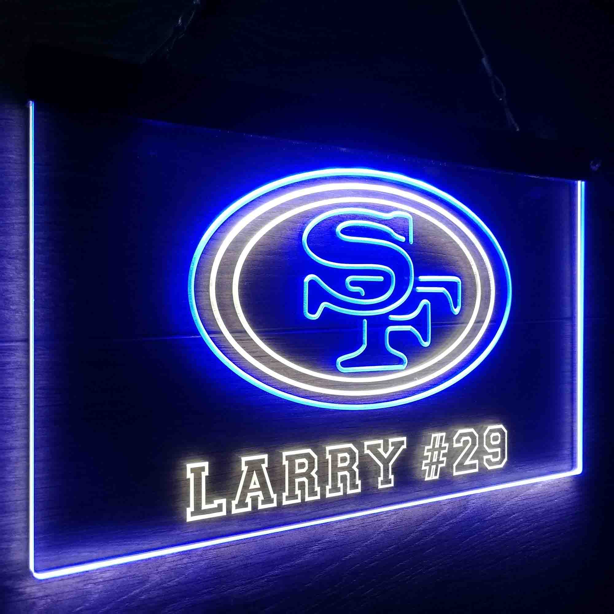 Personalized San Francisco 49ers Team Number Neon-Like LED Sign - Image 23