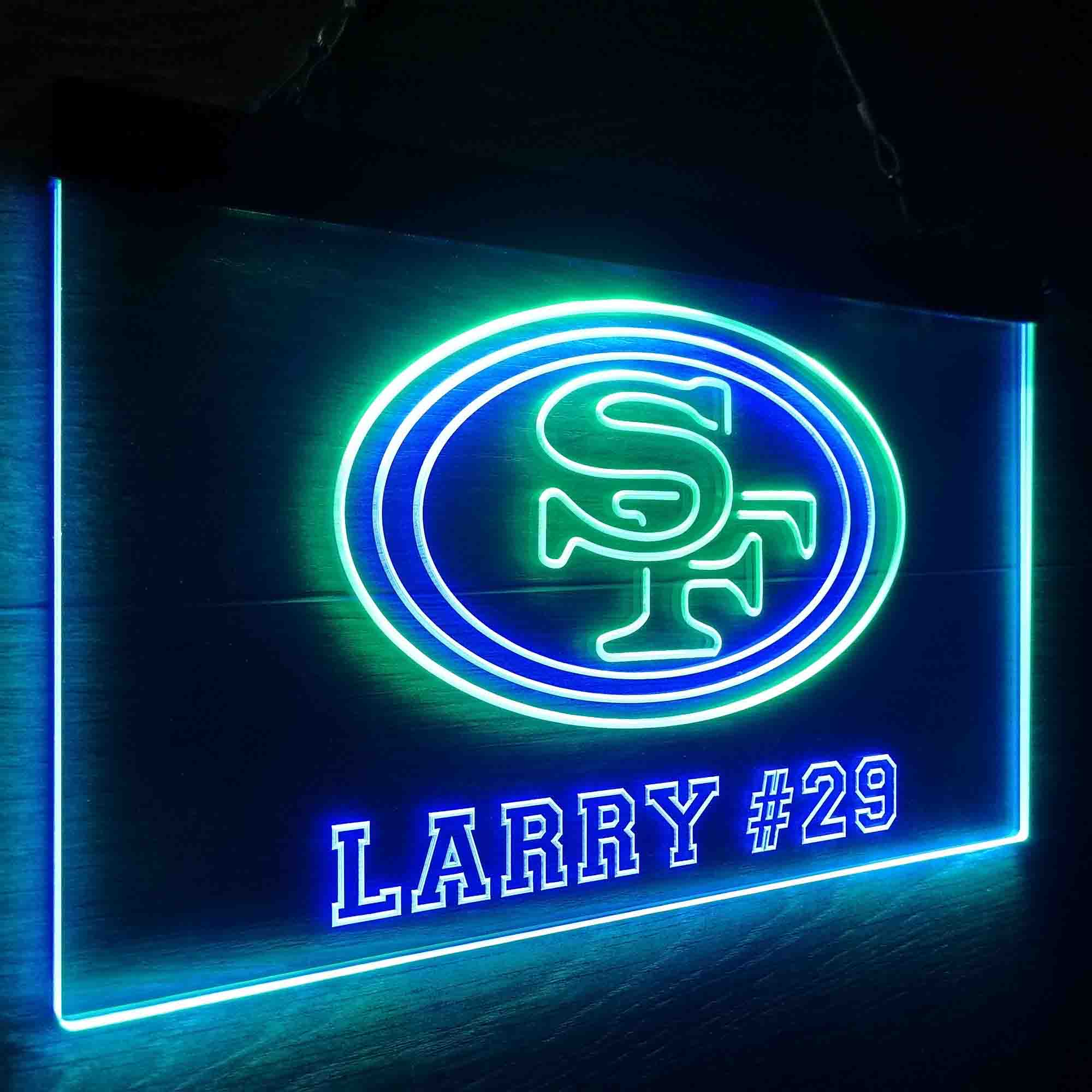 Personalized San Francisco 49ers Team Number Neon-Like LED Sign - Image 26