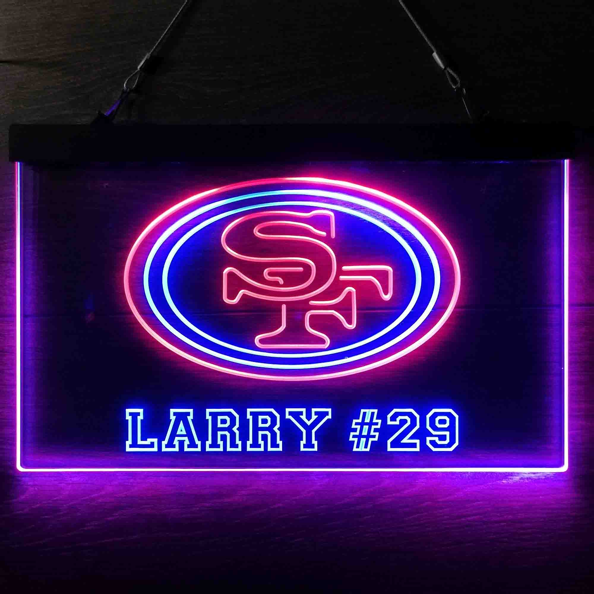 Personalized San Francisco 49ers Team Number Neon-Like LED Sign - Image 9