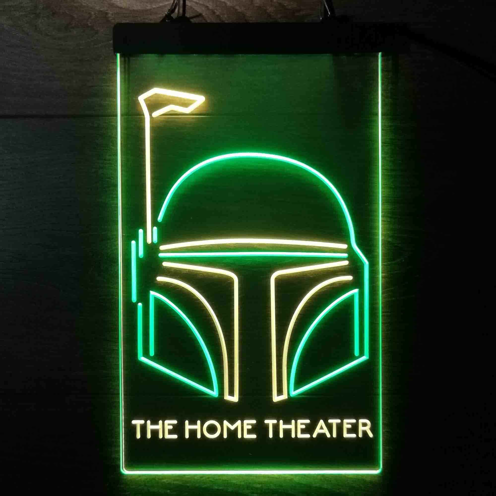 Custom Boba Fett Home Theater Neon LED Sign - Image 11